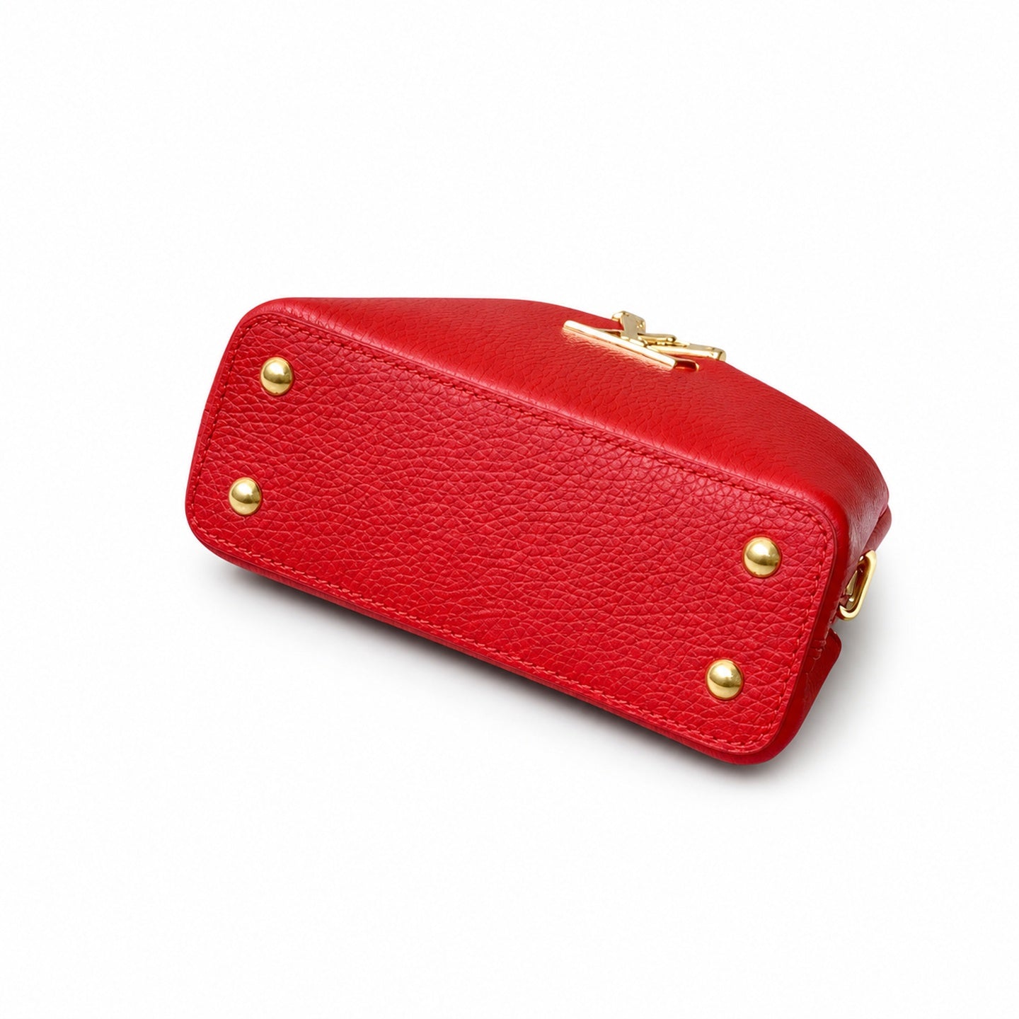 Louis Vuitton Capucines Mini Leather Red Handbag