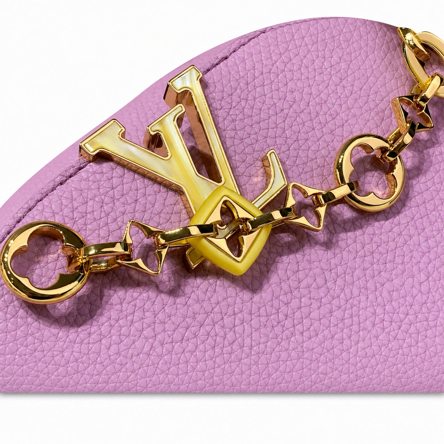 Louis Vuitton Capucines Mini Leather Purple Handbag