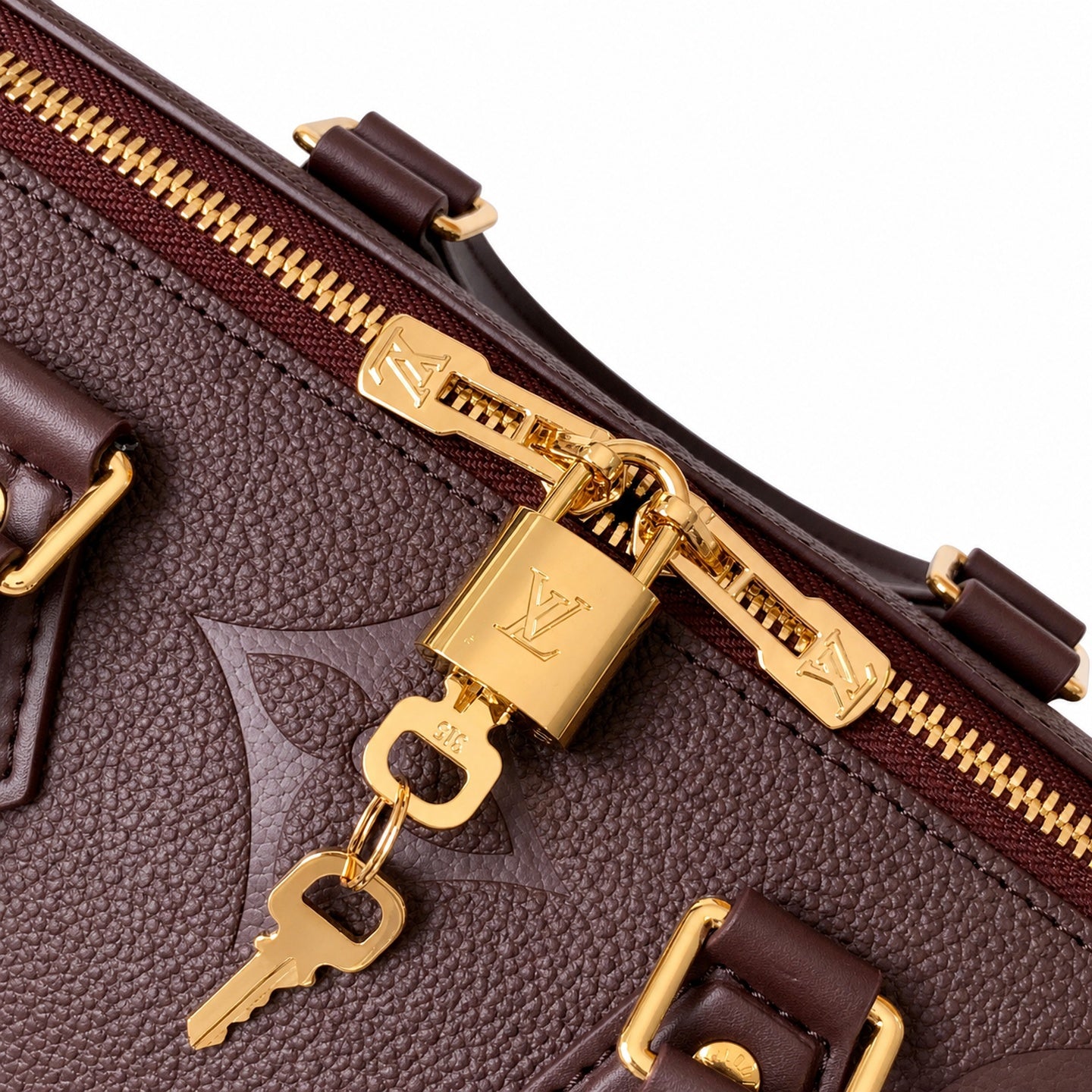 Louis Vuitton Speedy Bandouliere Leather Black Handbag