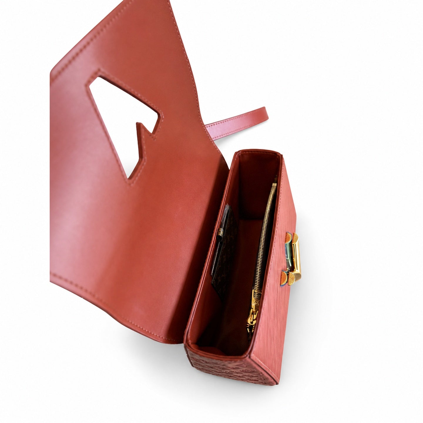 Louis Vuitton Twist Leather Gold Handbag