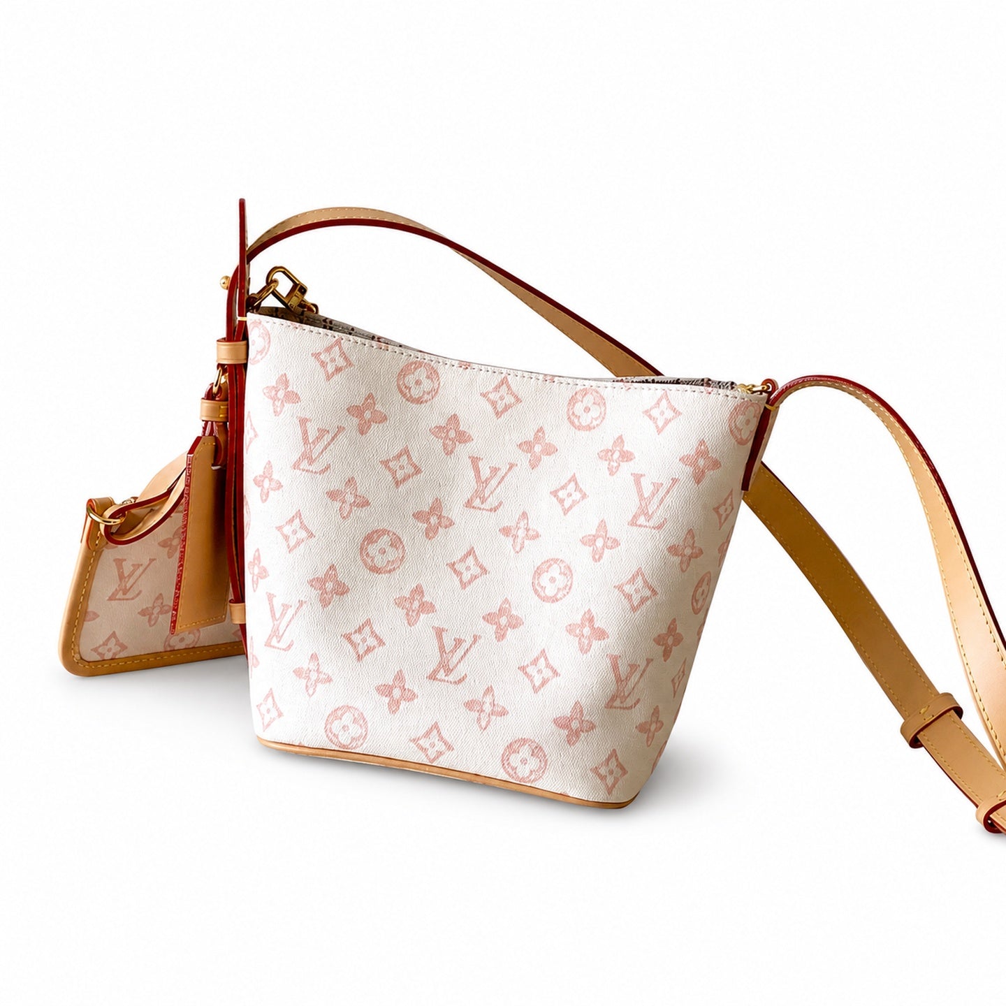 Louis Vuitton All In Small Leather Yellow Handbag