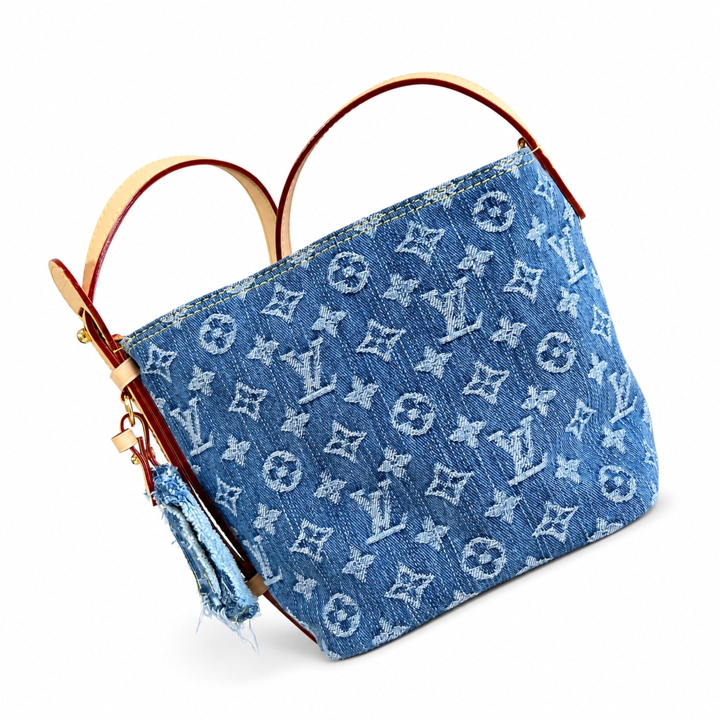 Louis Vuitton All In Denim Leather Handbag