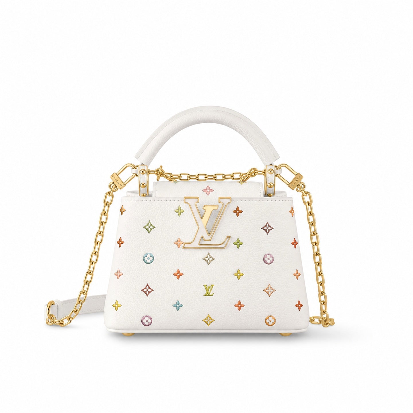 Louis Vuitton Capucines Takashi Murakami Leather Handbag
