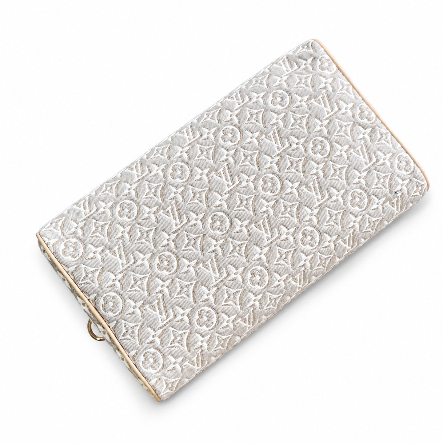 Louis Vuitton Speedy Embroidered Canvas Jacquard Leather Handbag