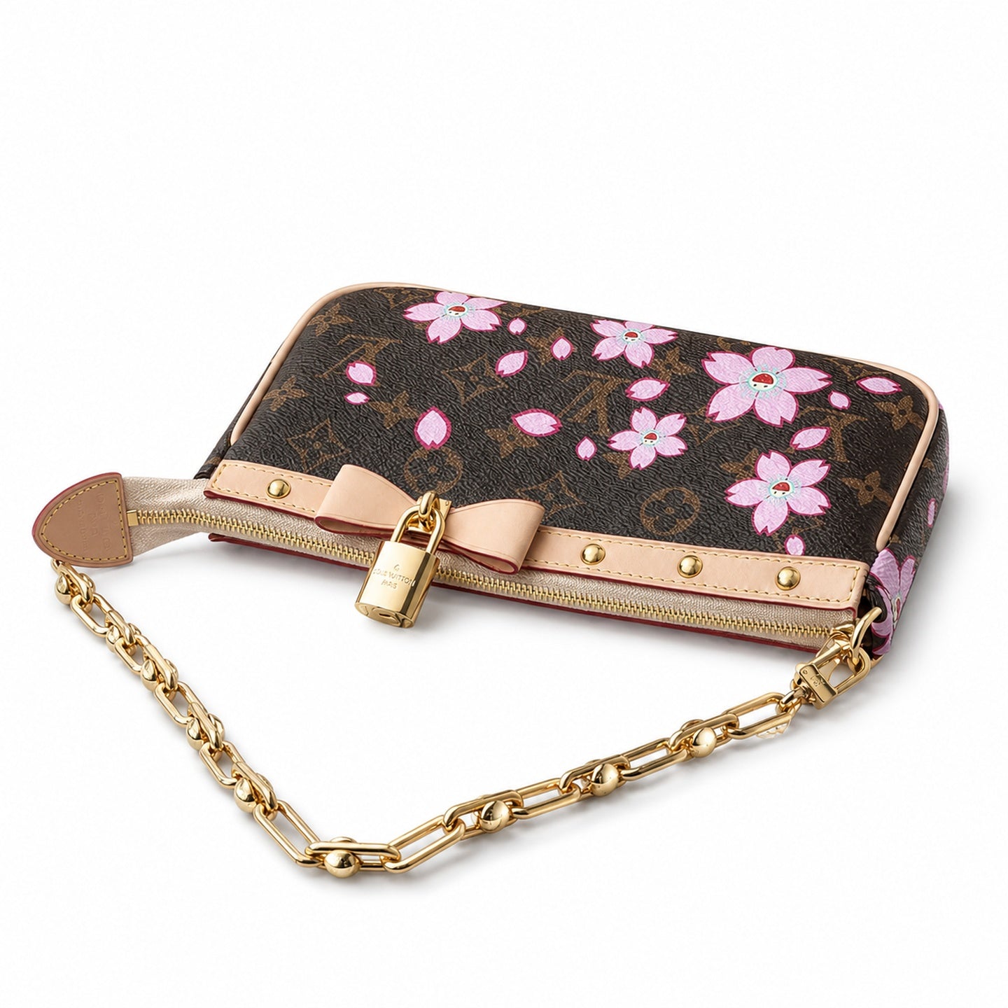 Louis Vuitton Takashi Murakami Canvas Leather Handbag