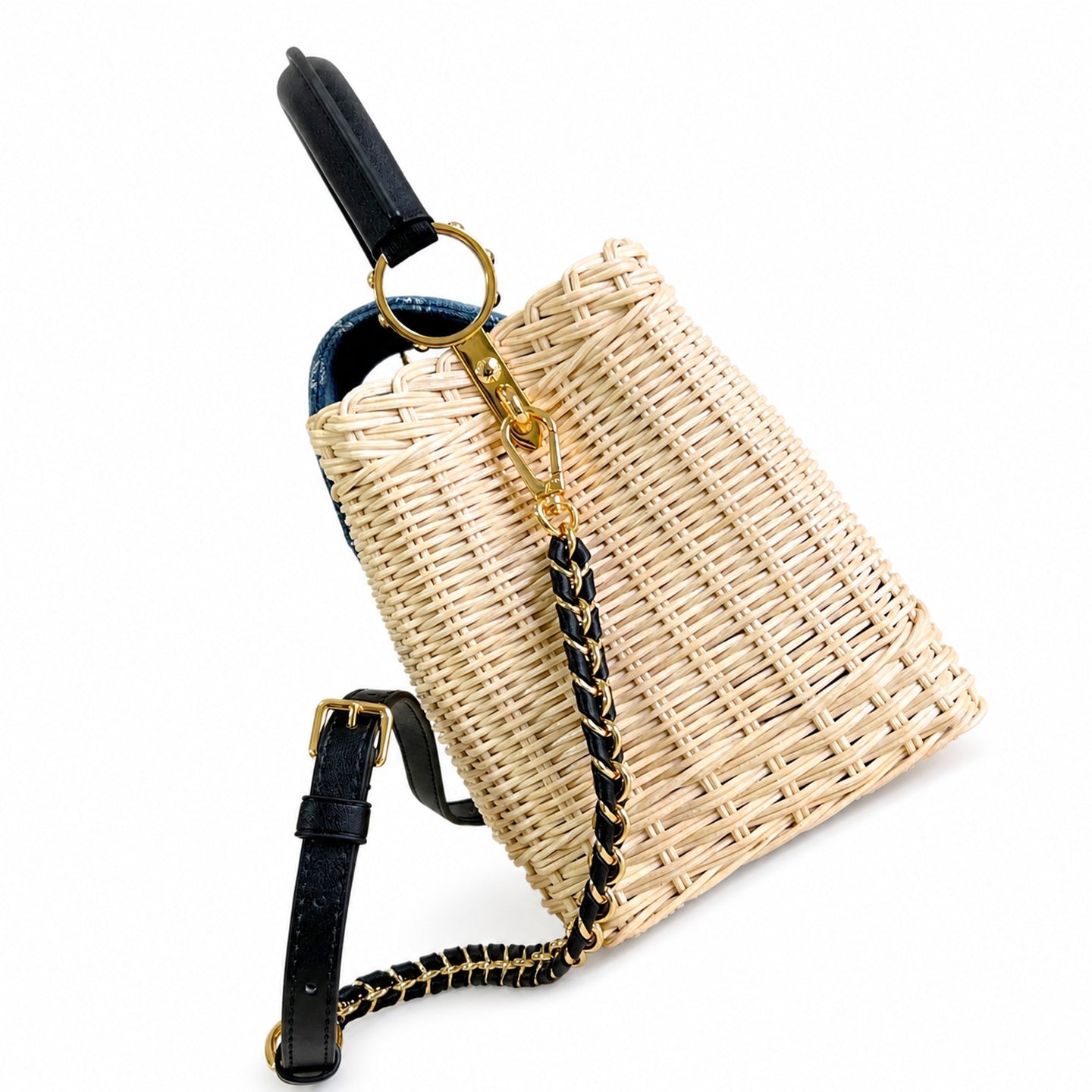 Louis Vuitton Capucines Takashi Murakami Small Black Handbag