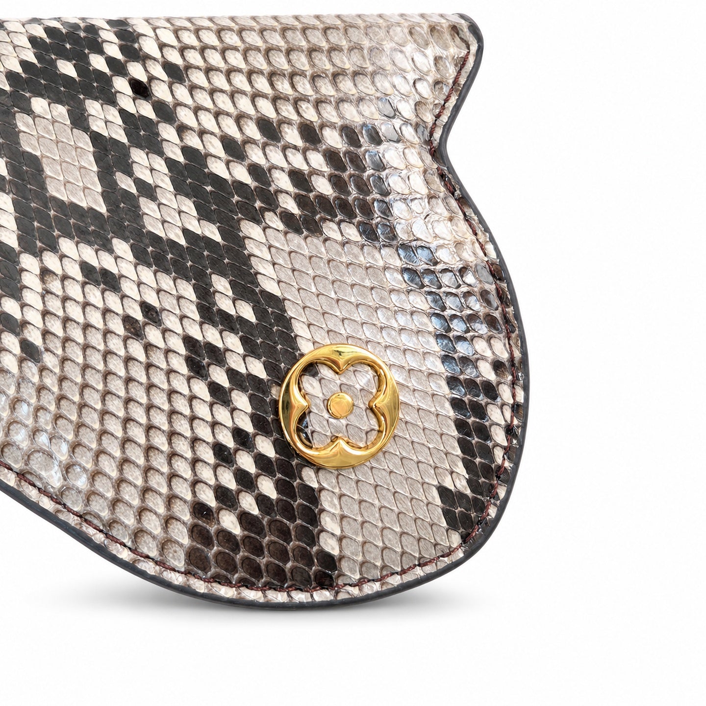 Louis Vuitton Capucines Small Snakeskin Leather Gray Handbag