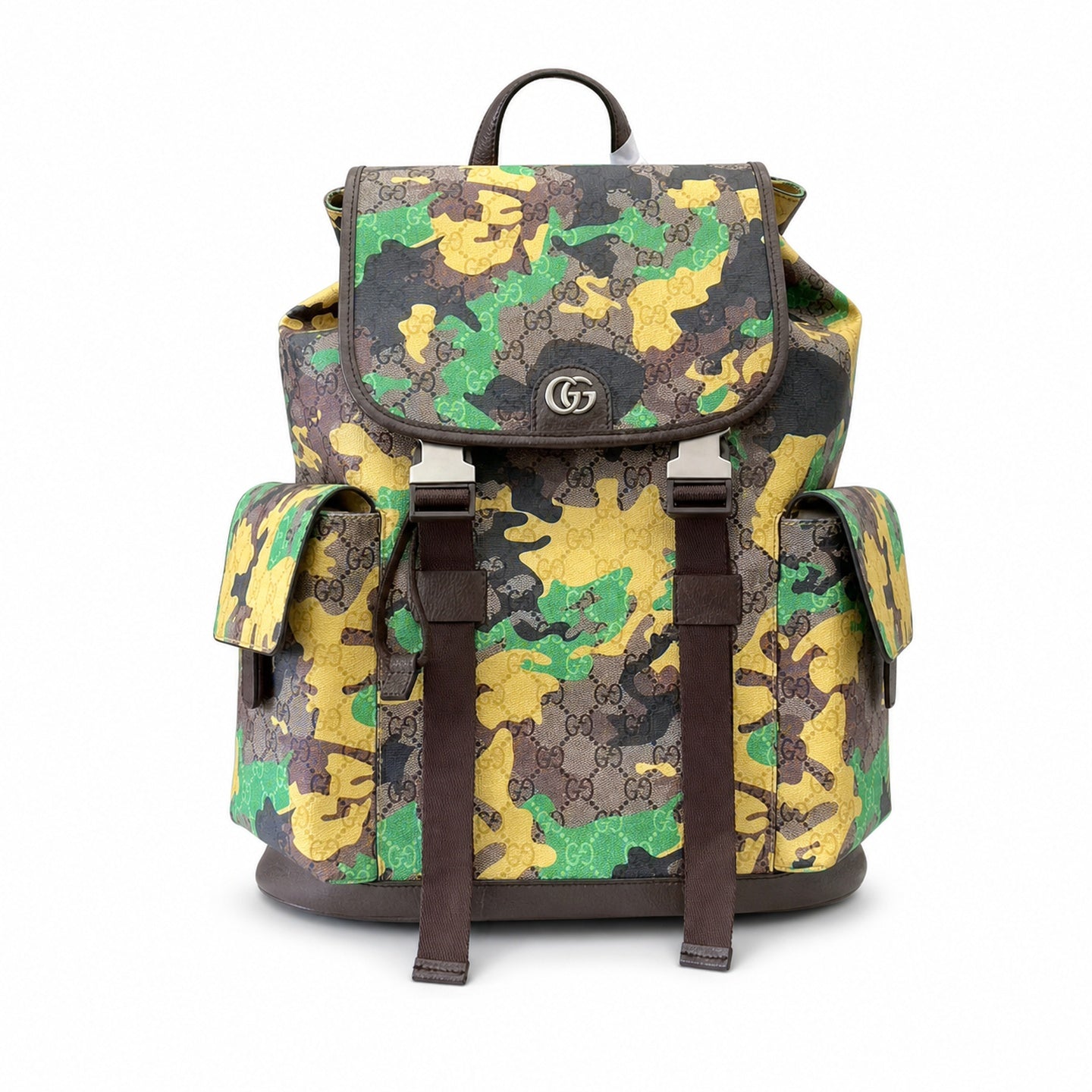 Gucci Large Green Yellow Backpack