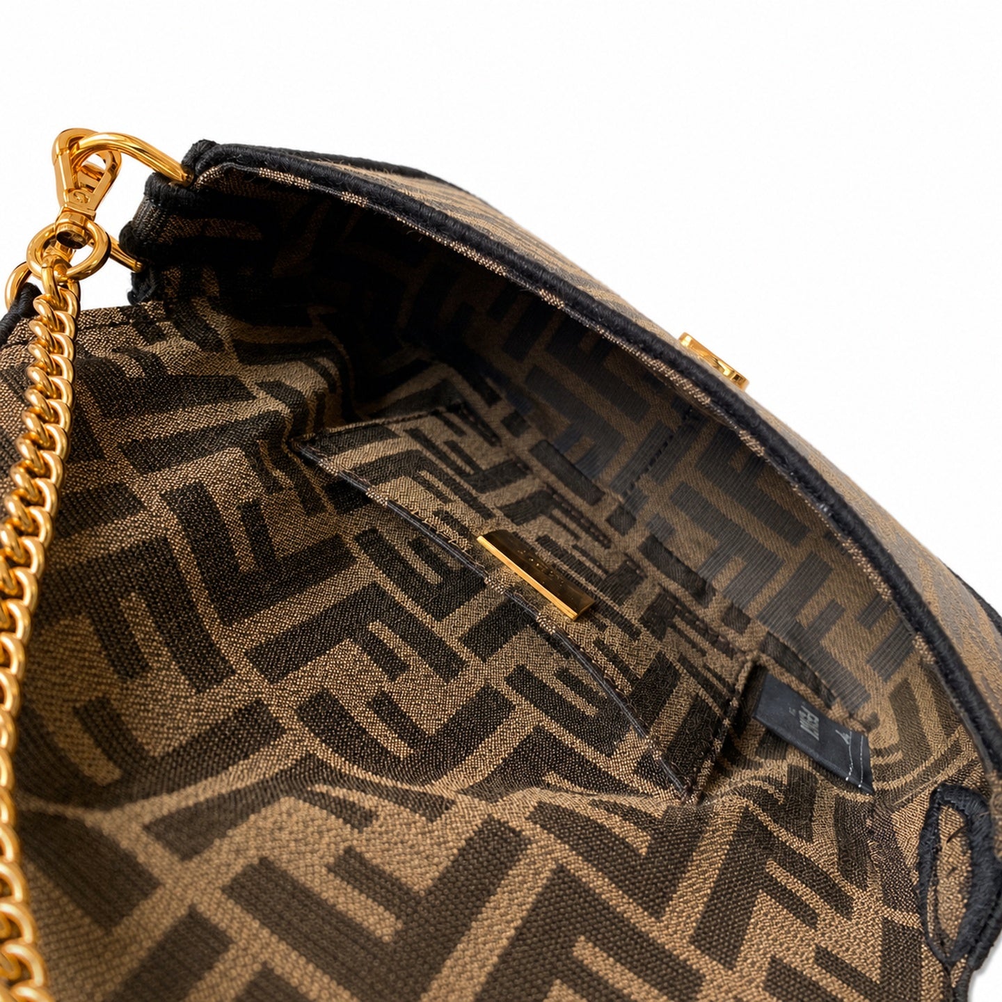 Fendi Baguette Small Embroidered Black Bag