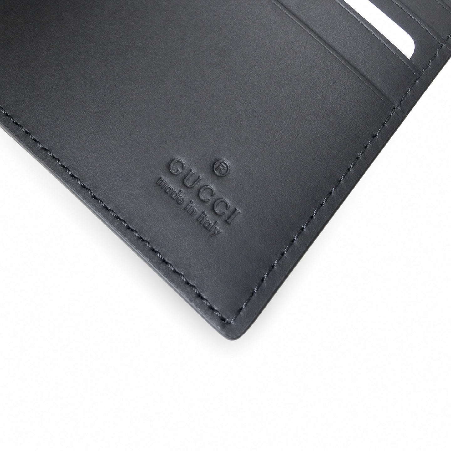 Gucci Leather Black Gray Charm
