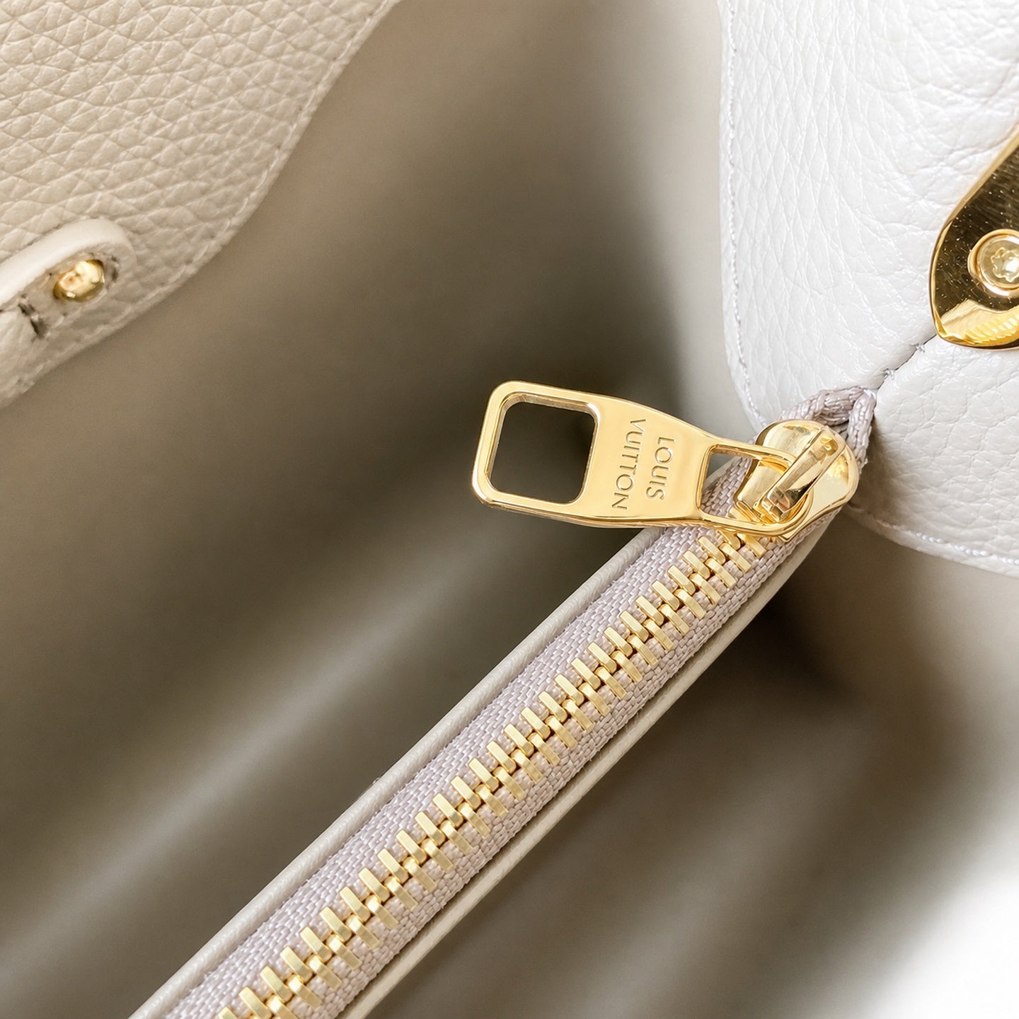 Louis Vuitton Capucines Small Leather Brown Handbag