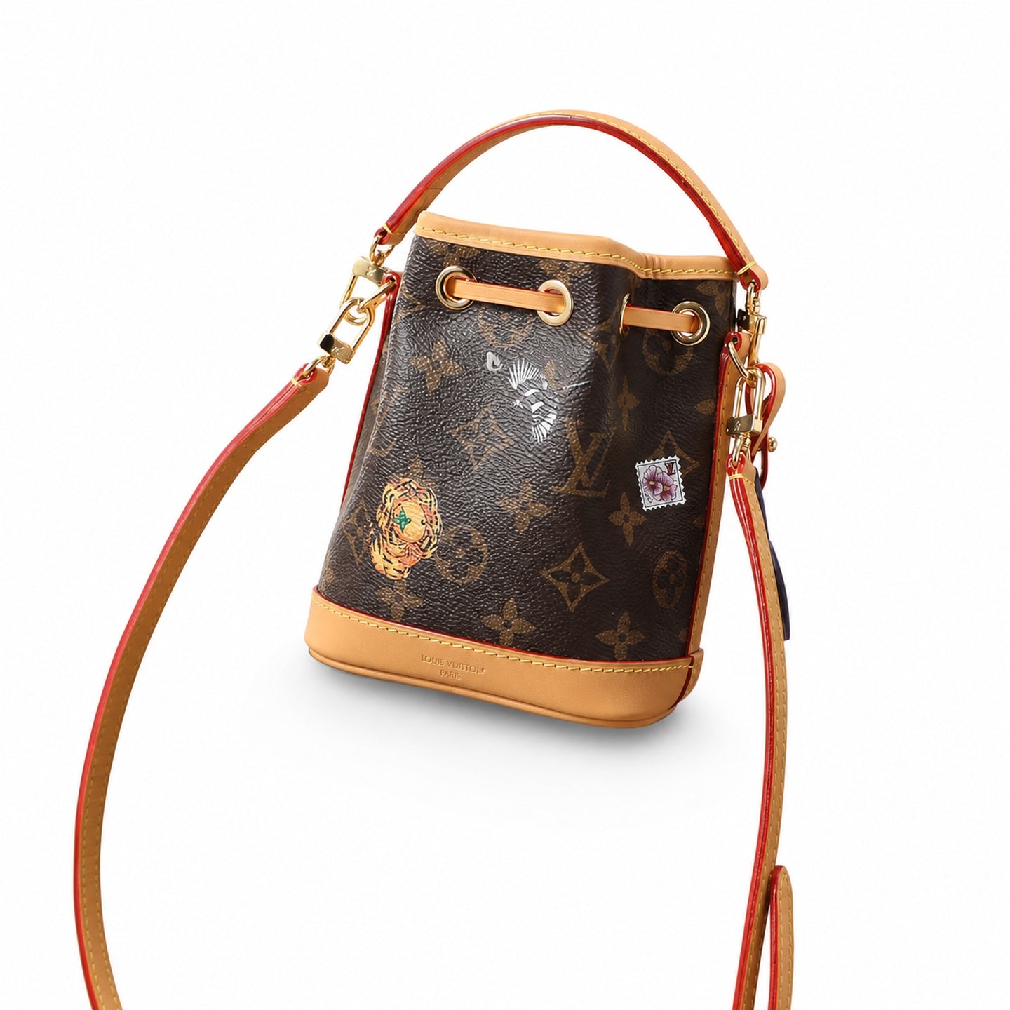 Louis Vuitton Noe Canvas Leather Handbag