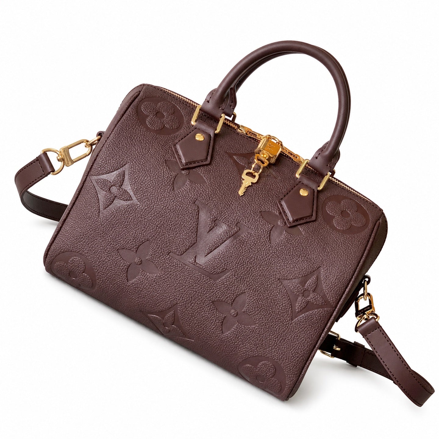 Louis Vuitton Speedy Bandouliere Leather Black Handbag