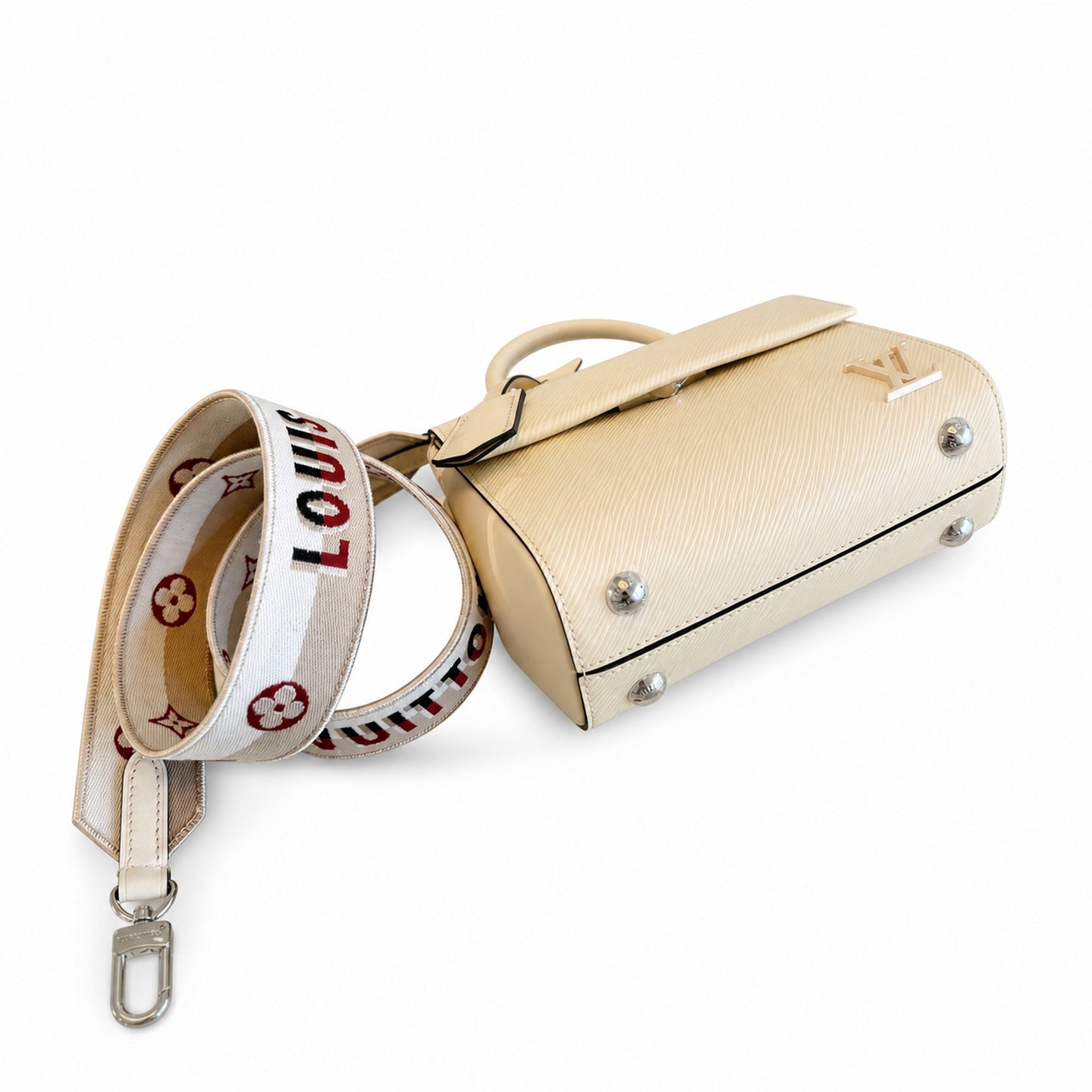 Louis Vuitton Mini Jacquard Leather White Handbag