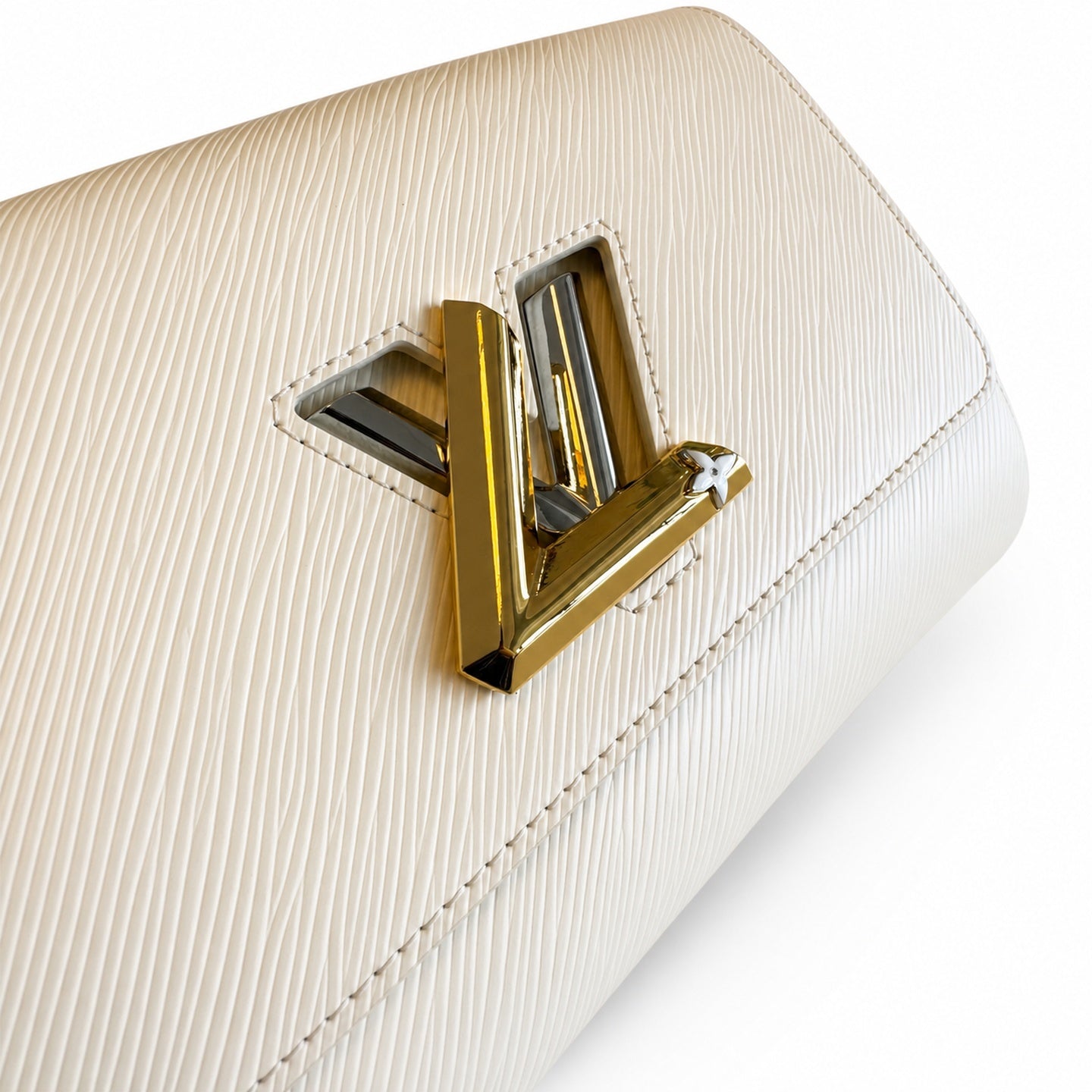 Louis Vuitton Twist Medium Leather White Handbag