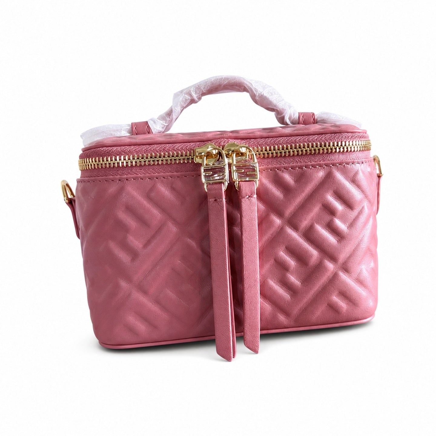 Fendi Mini Leather Pink Vanity Bag