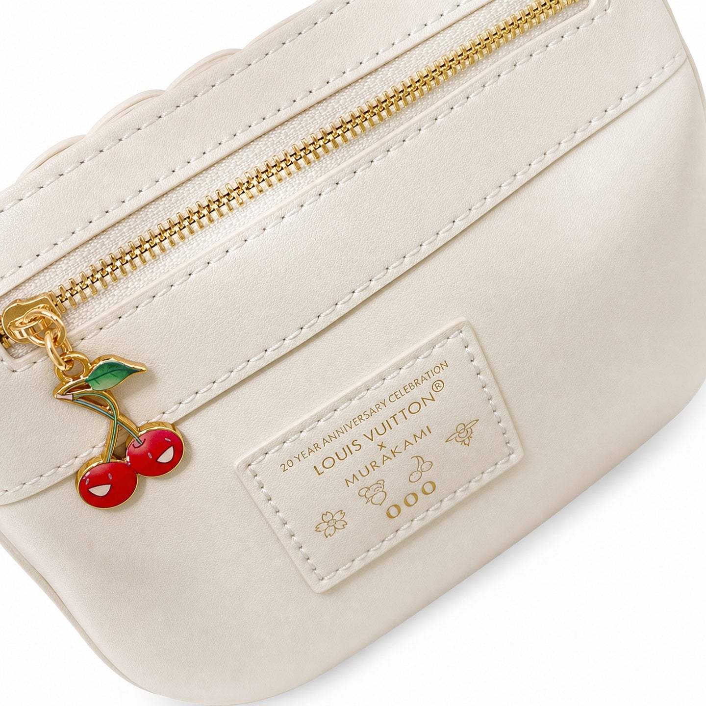 Louis Vuitton Capucines Takashi Murakami Mini White Handbag