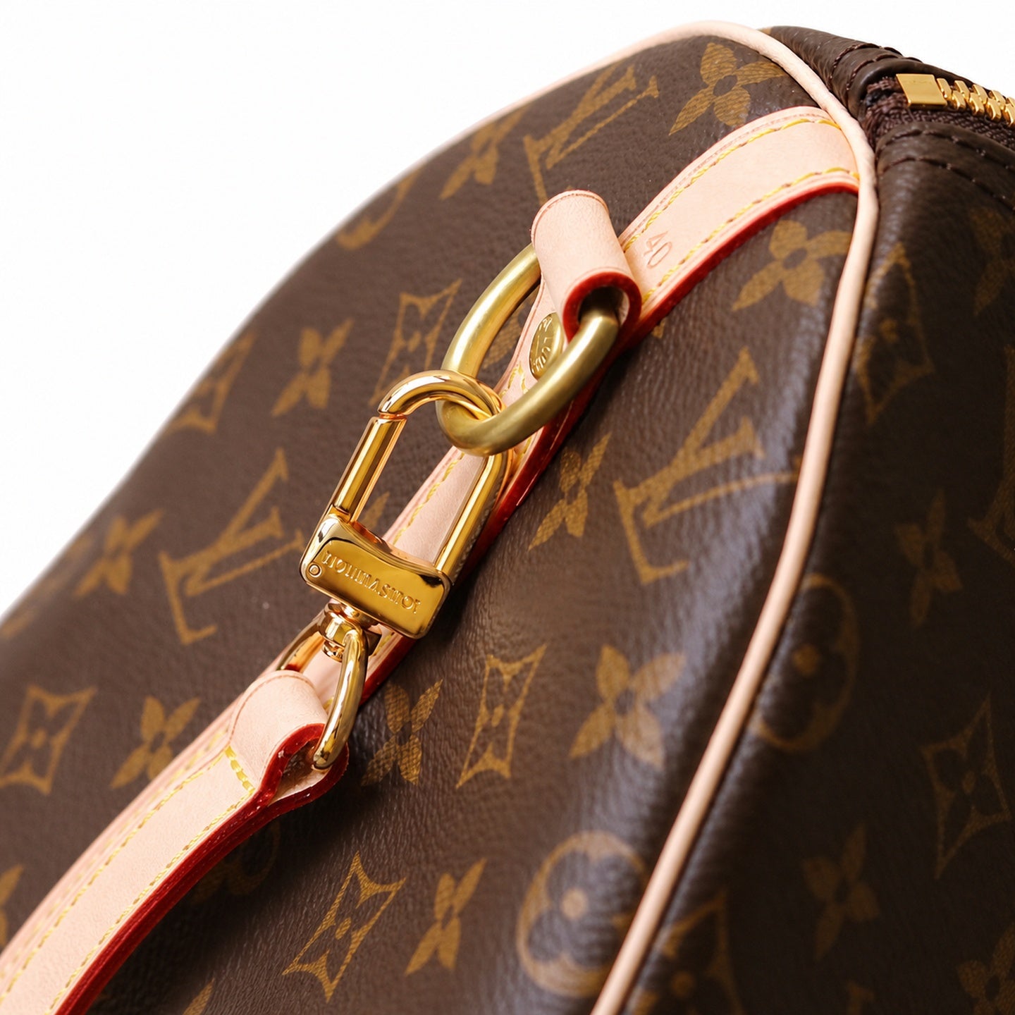 Louis Vuitton Speedy Bandouliere Canvas Leather Handbag