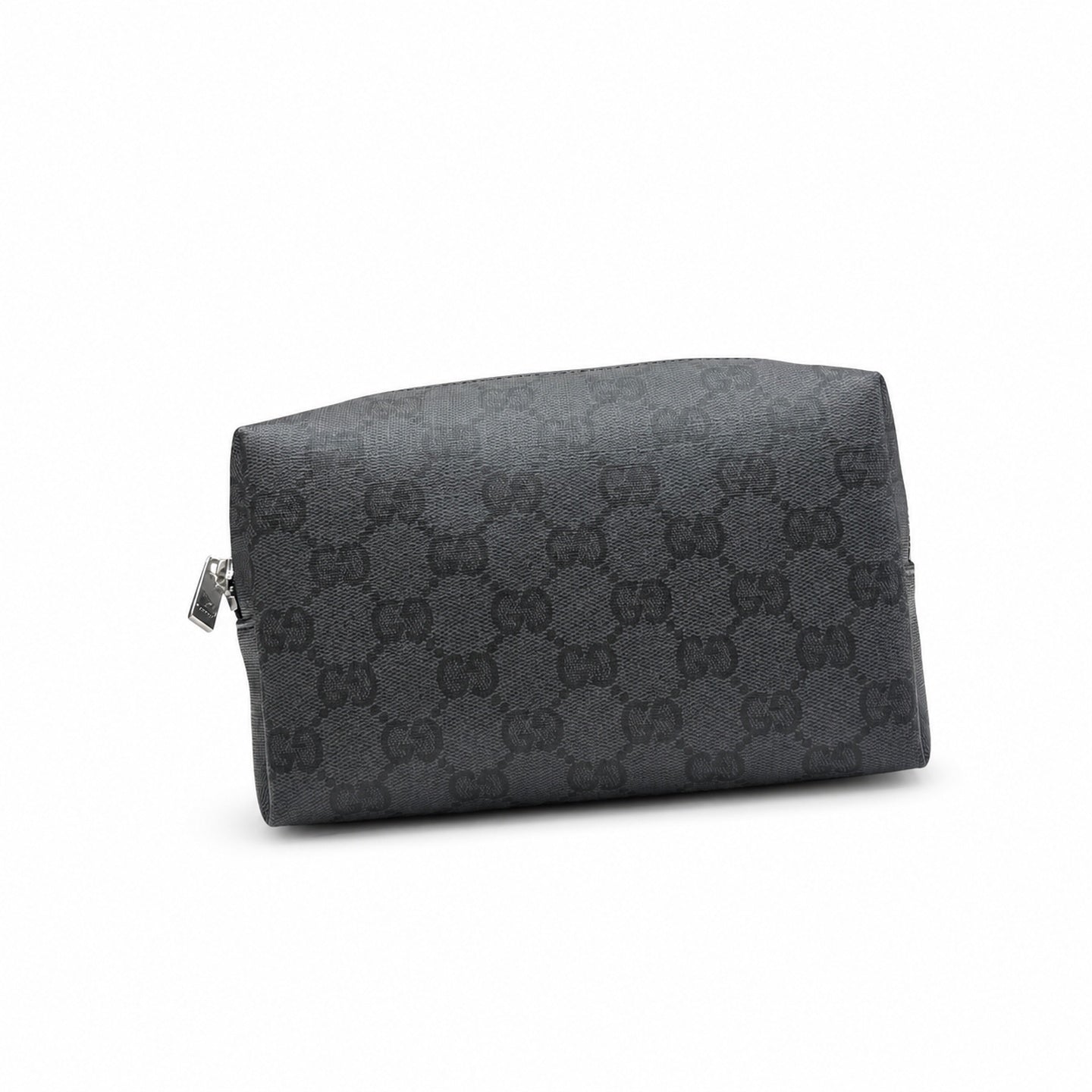 Gucci Small Canvas Leather Black Silver Bag