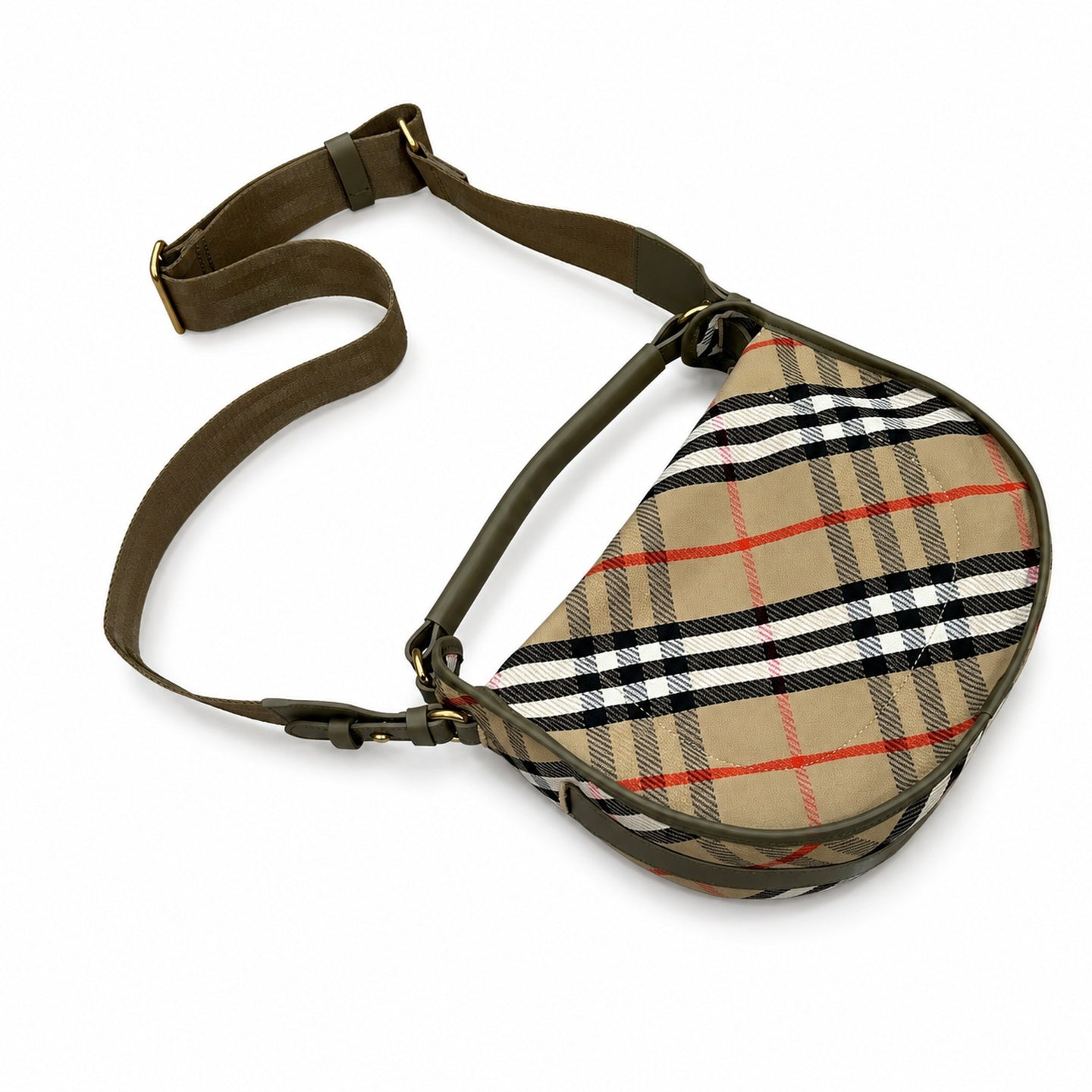 Burberry Cotton Check Messenger Bag