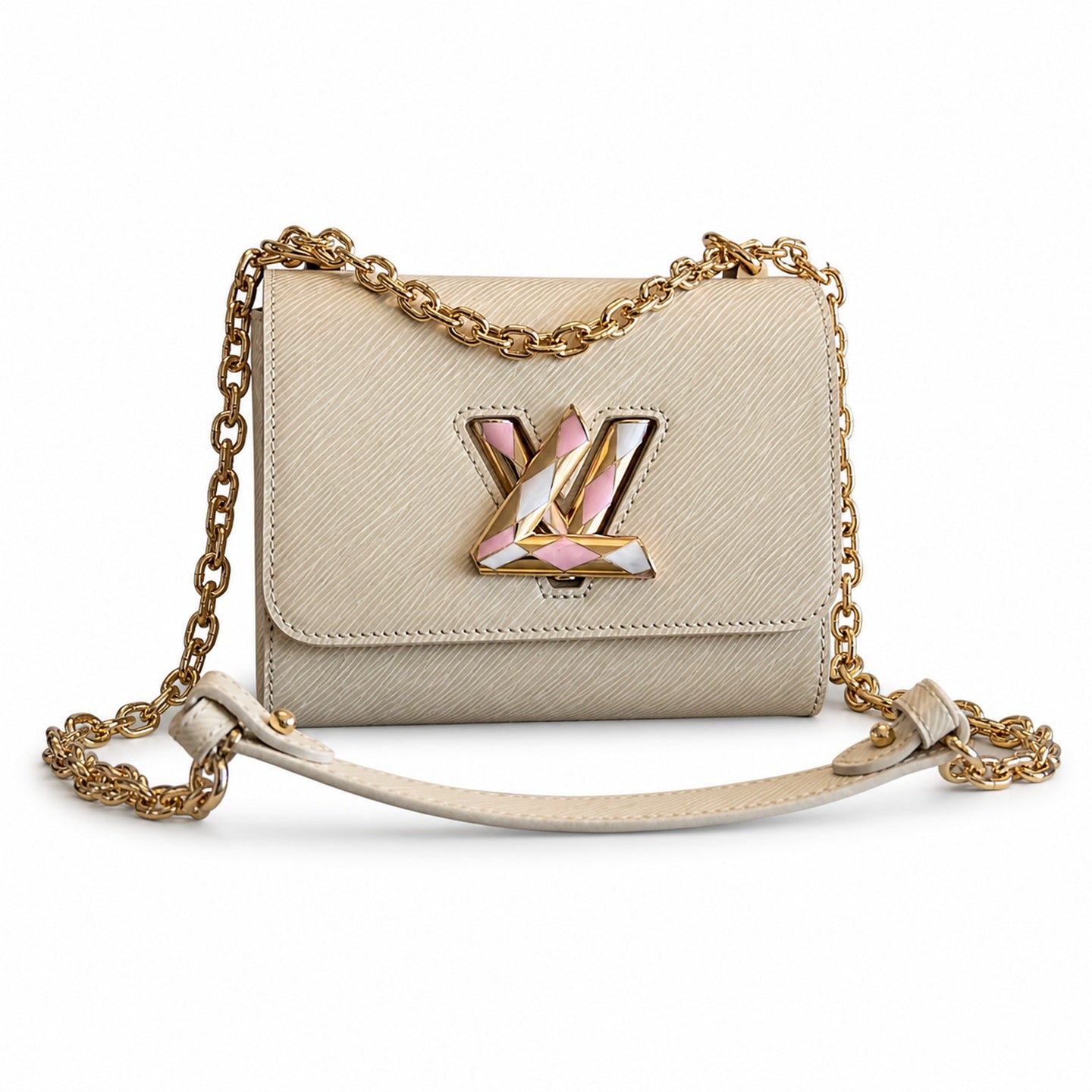 Louis Vuitton Twist Small Leather White Handbag