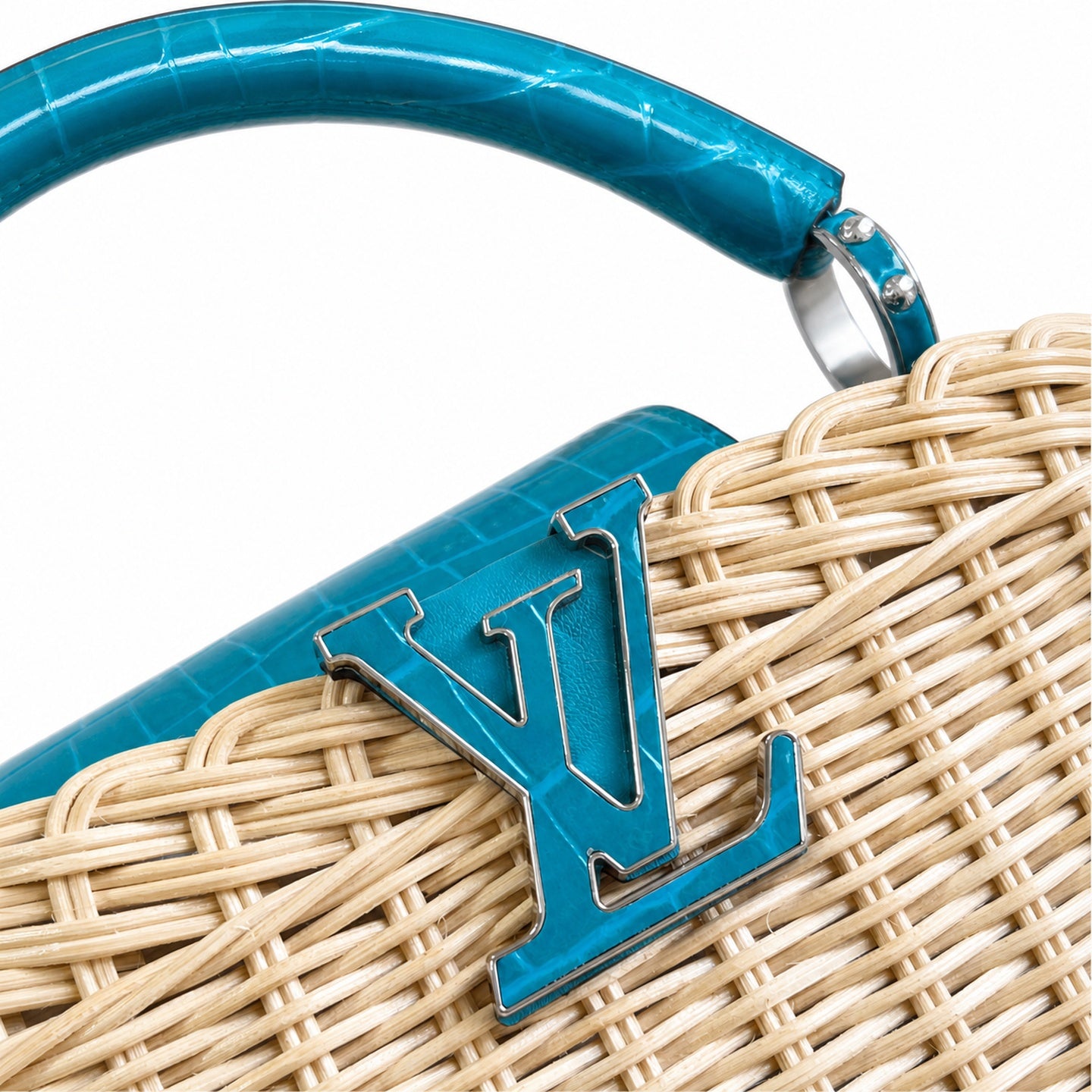 Louis Vuitton Capucines Small Leather Green Handbag