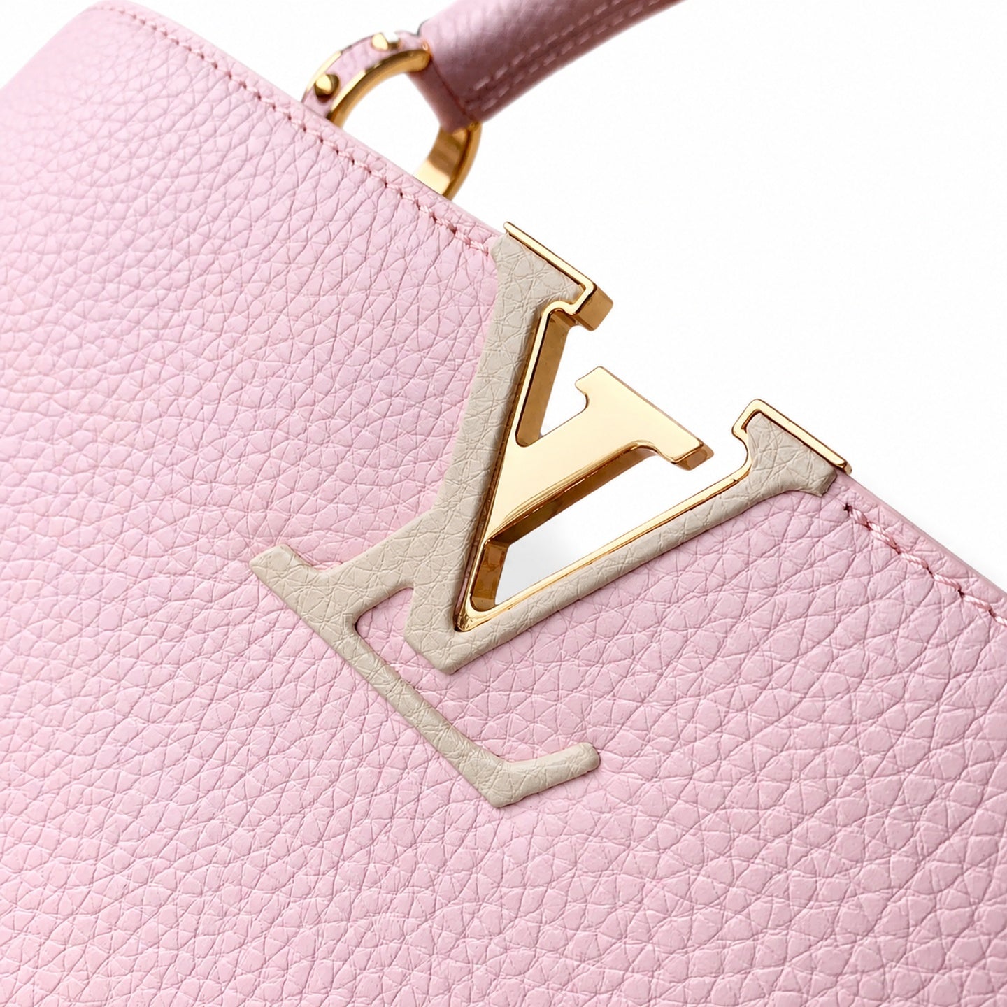 Louis Vuitton Capucines Mini Leather Pink Handbag