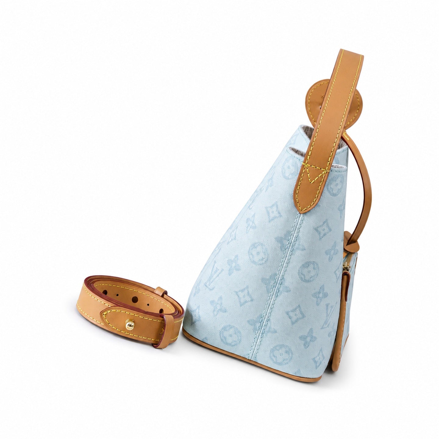 Louis Vuitton All In Small Leather Blue Handbag