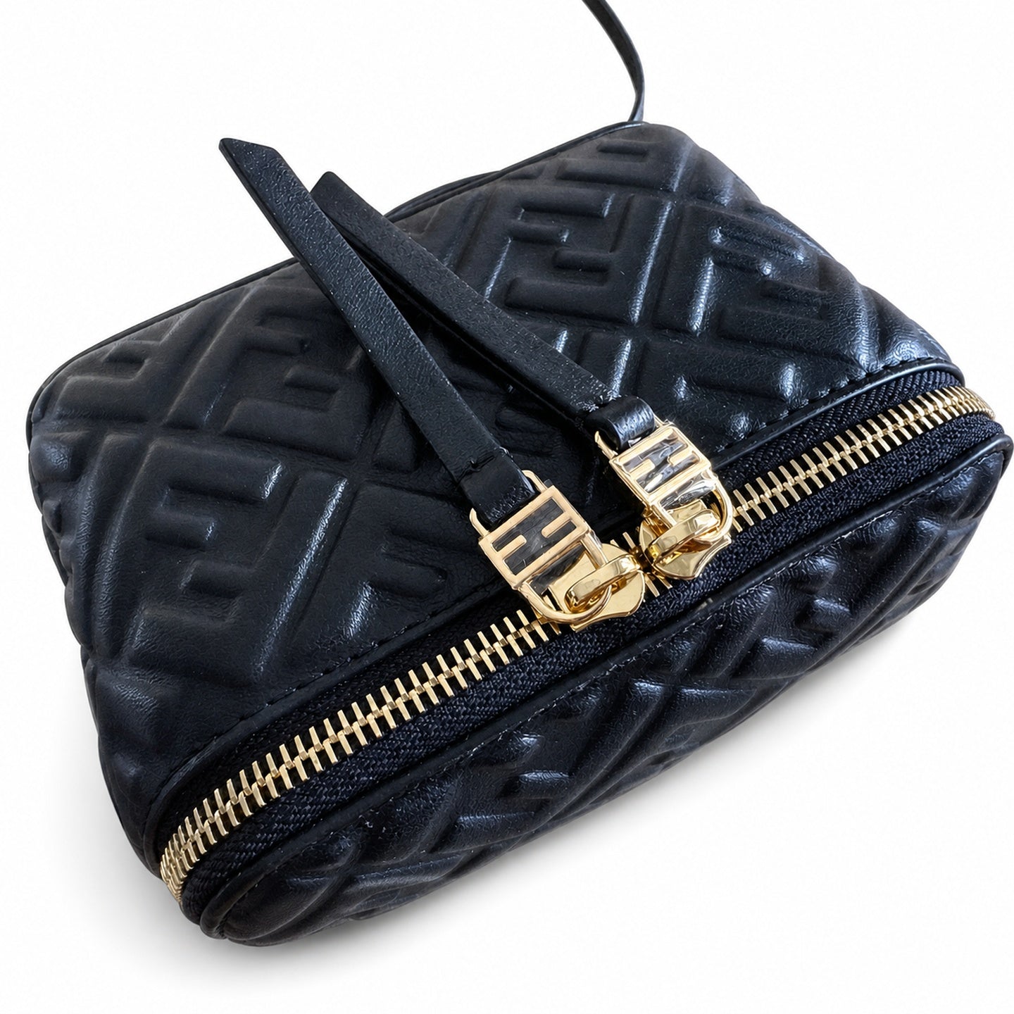 Fendi Mini Leather Black Vanity Bag