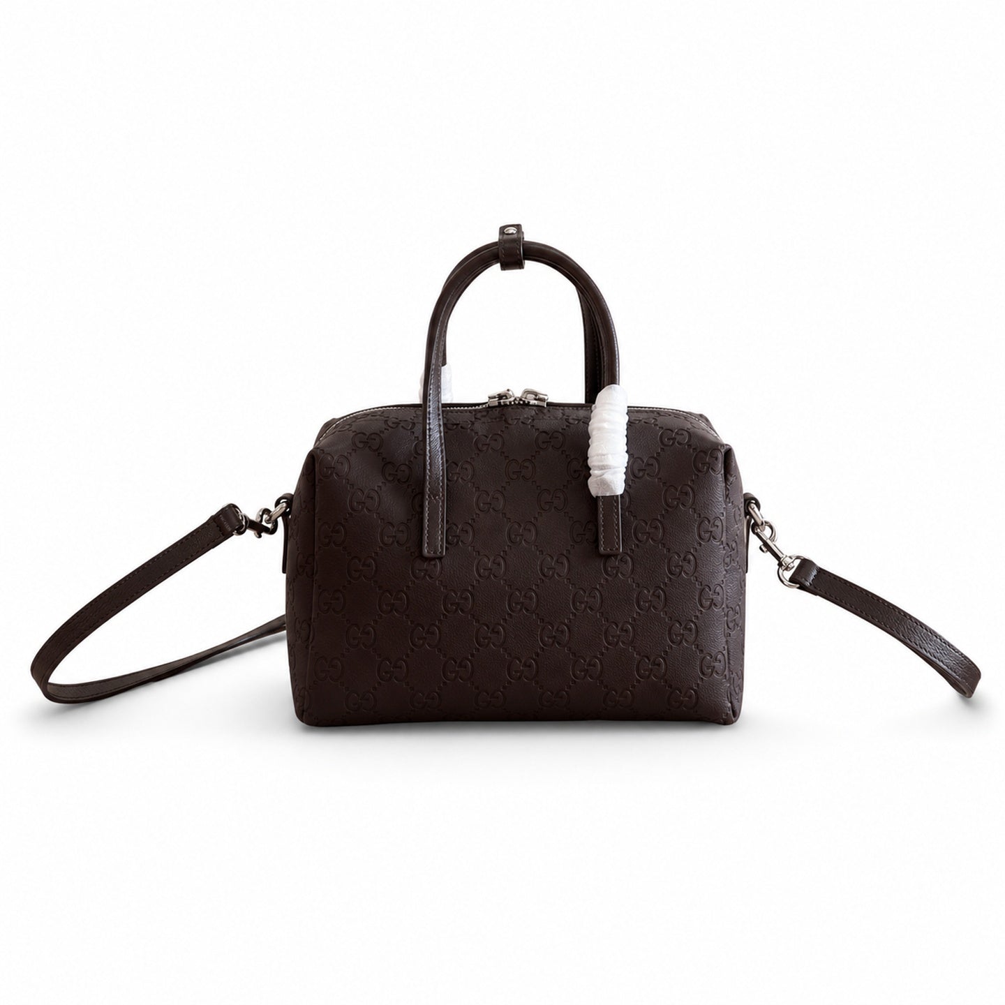 Gucci Small Denim Blue Boston Bag