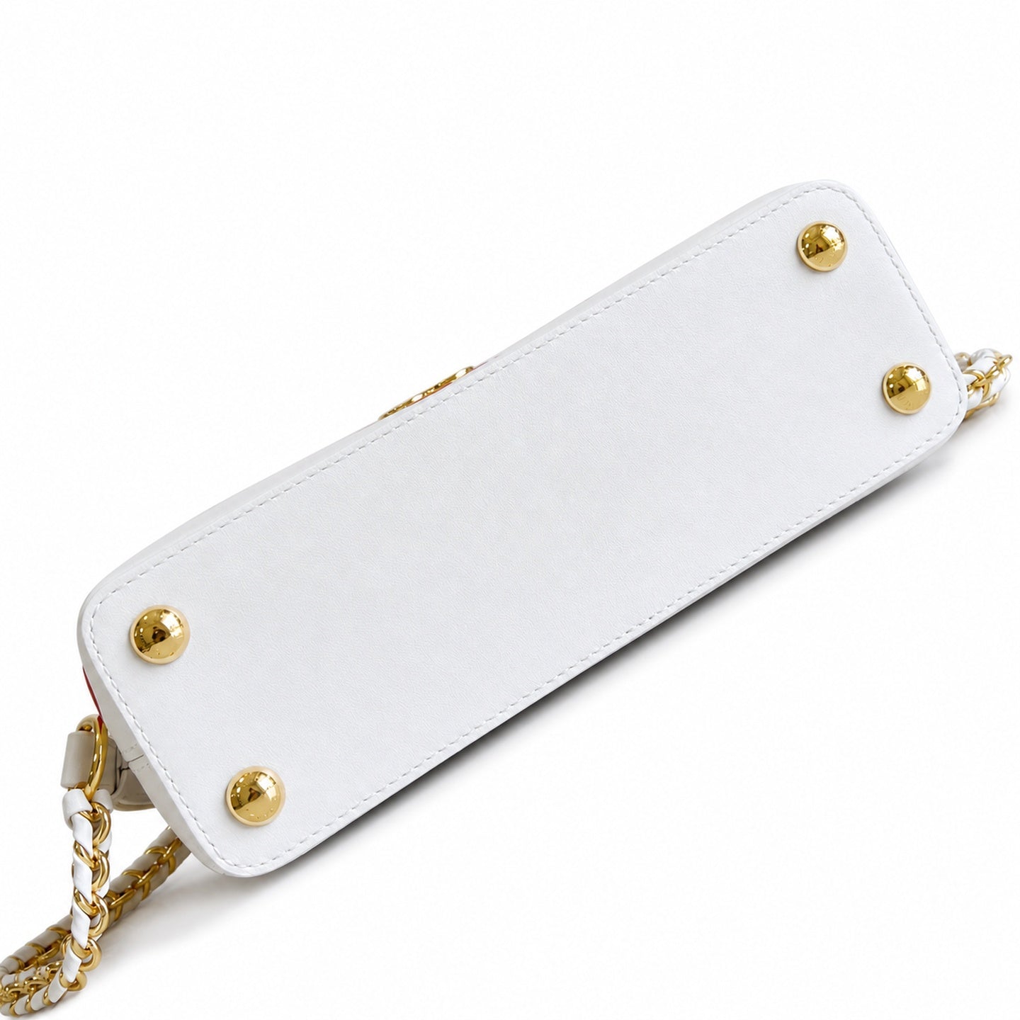 Louis Vuitton Capucines Takashi Murakami Small Leather White Handbag