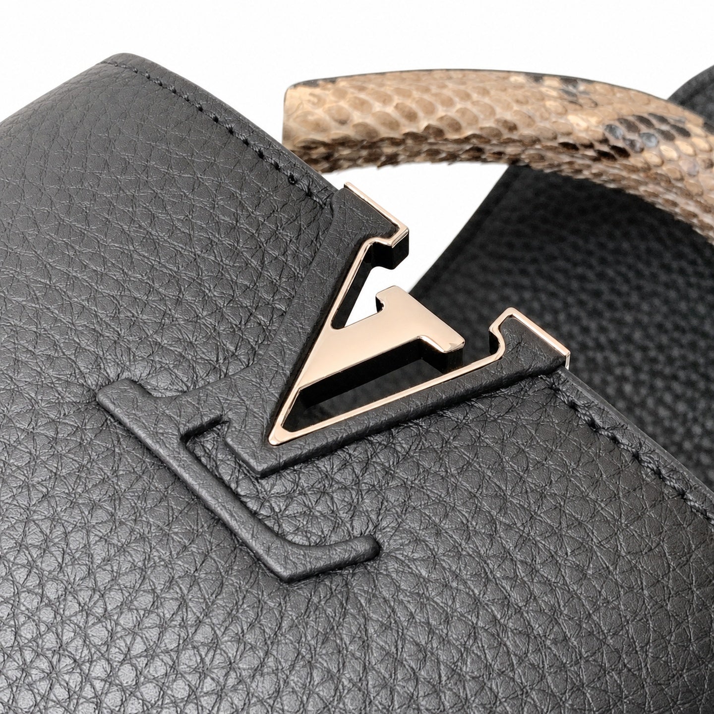 Louis Vuitton Capucines Mini Snakeskin Leather Handbag