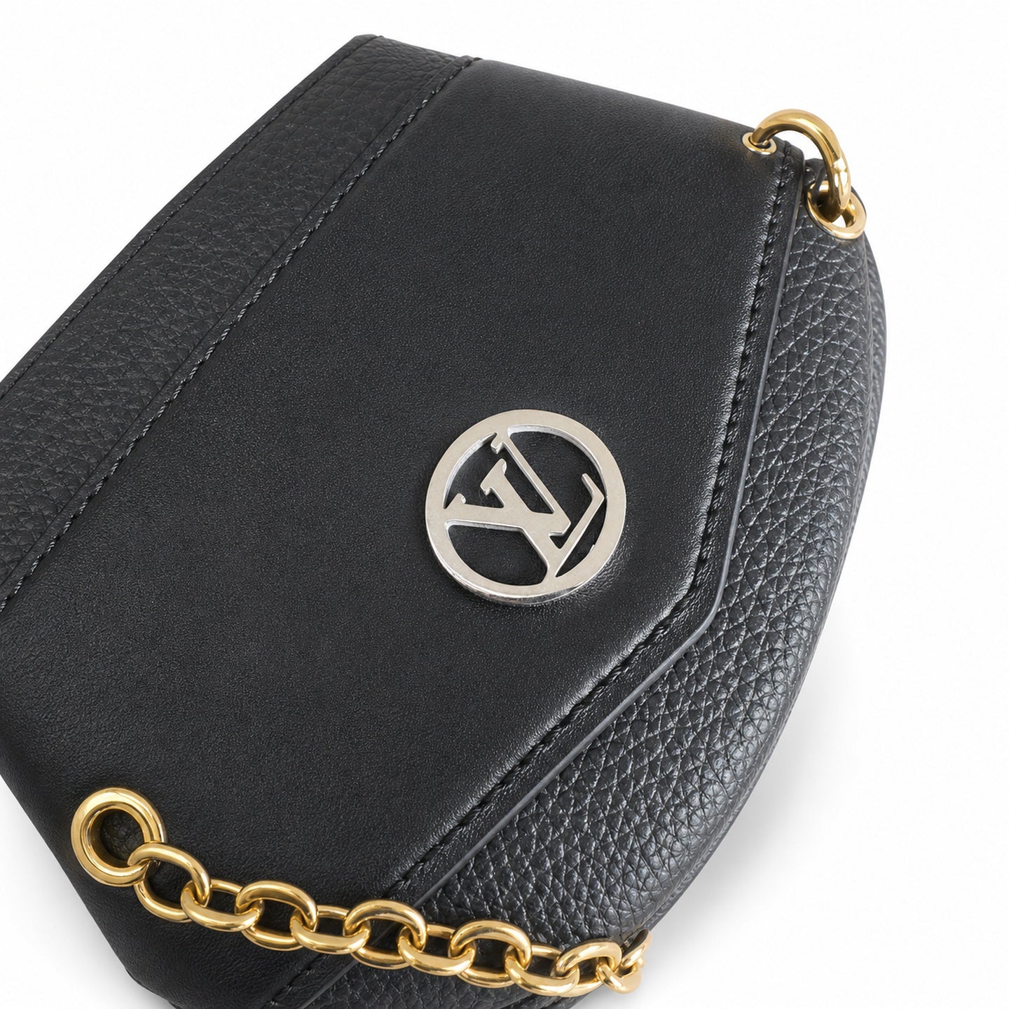 Louis Vuitton Medium Leather Black Handbag