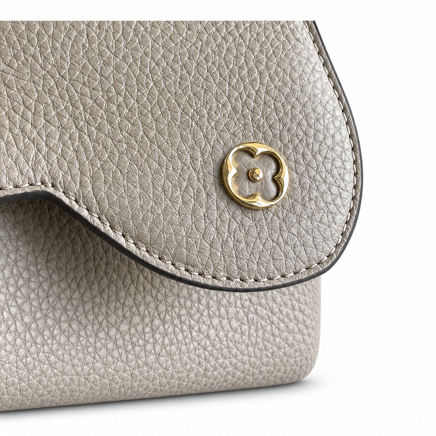 Louis Vuitton Capucines Medium Snakeskin Leather Gray Gold Handbag