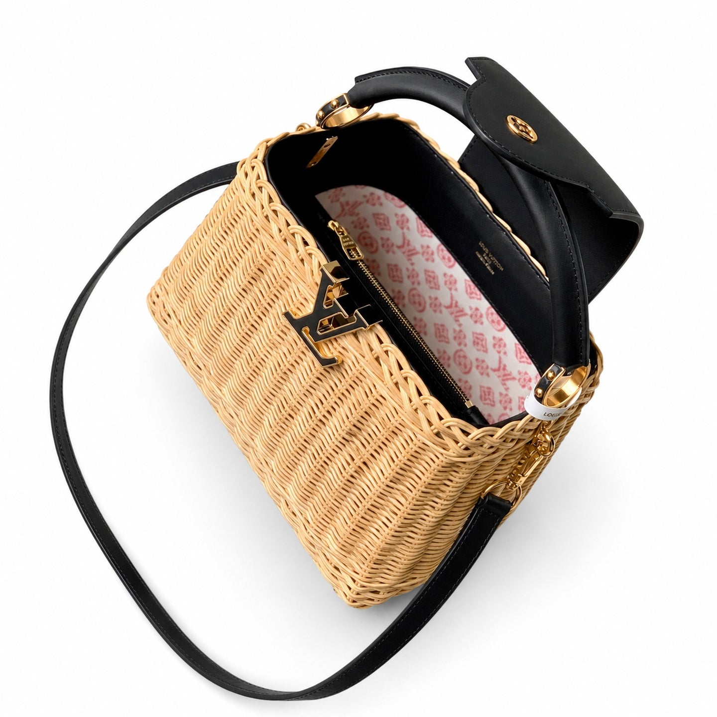 Louis Vuitton Capucines Small Black Handbag