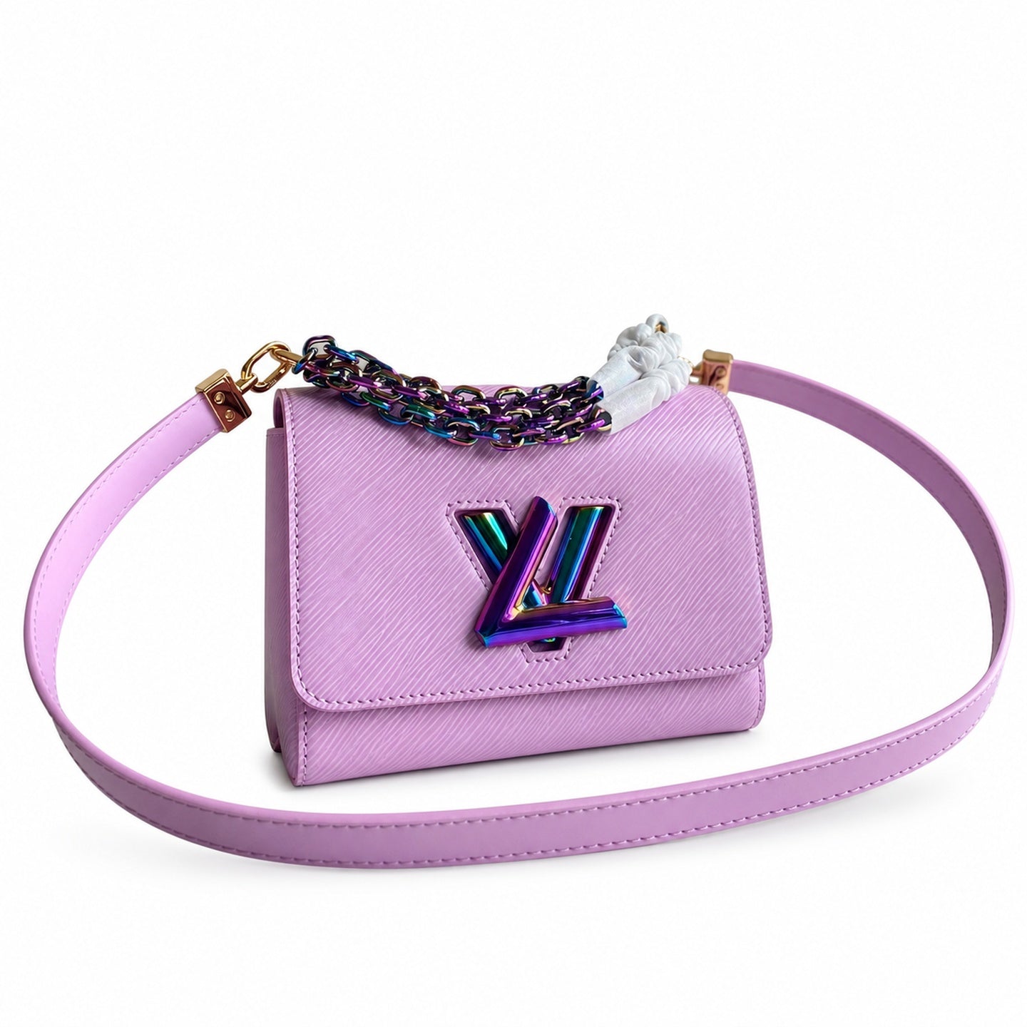 Louis Vuitton Twist Small Leather Purple Handbag