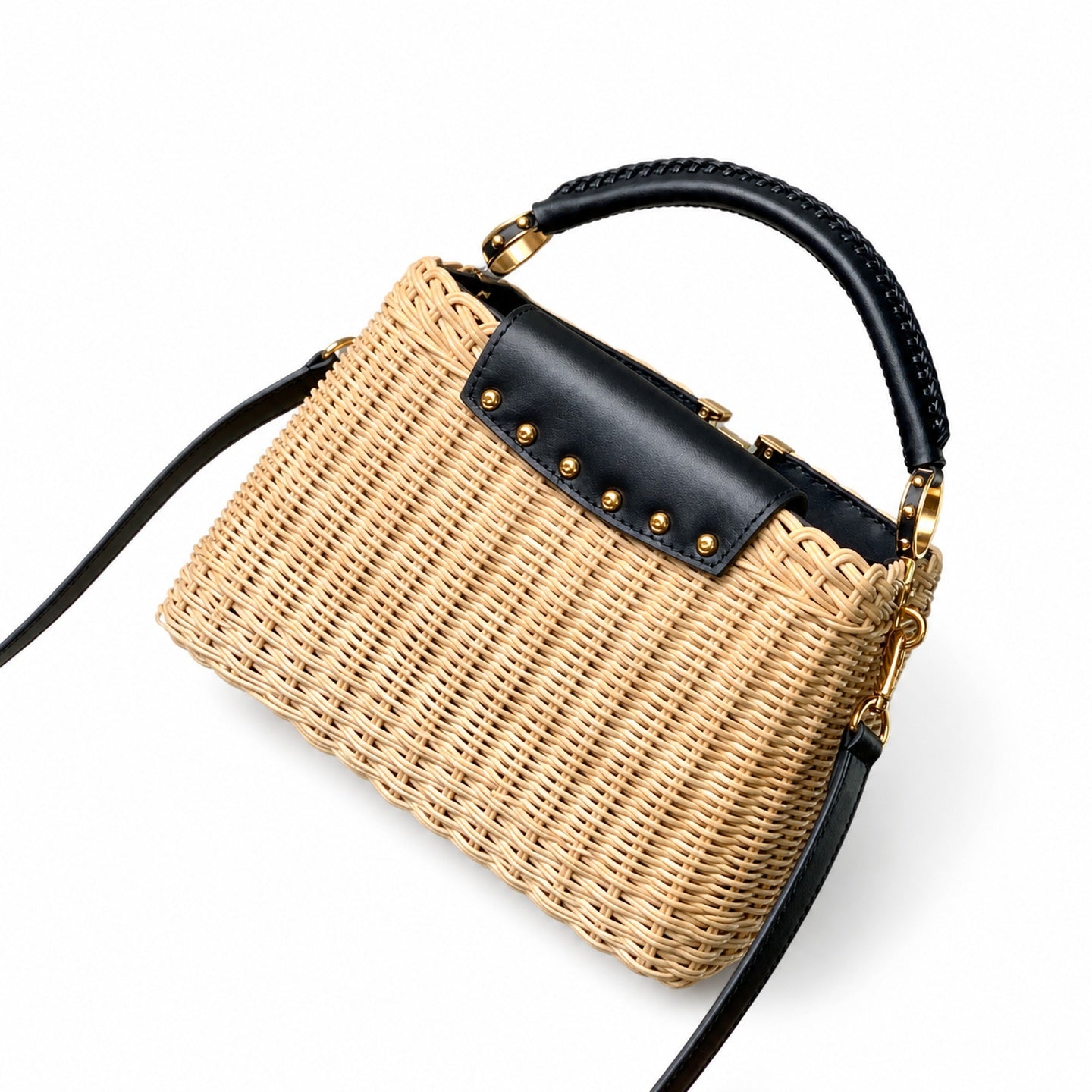 Louis Vuitton Capucines Small Blue Handbag