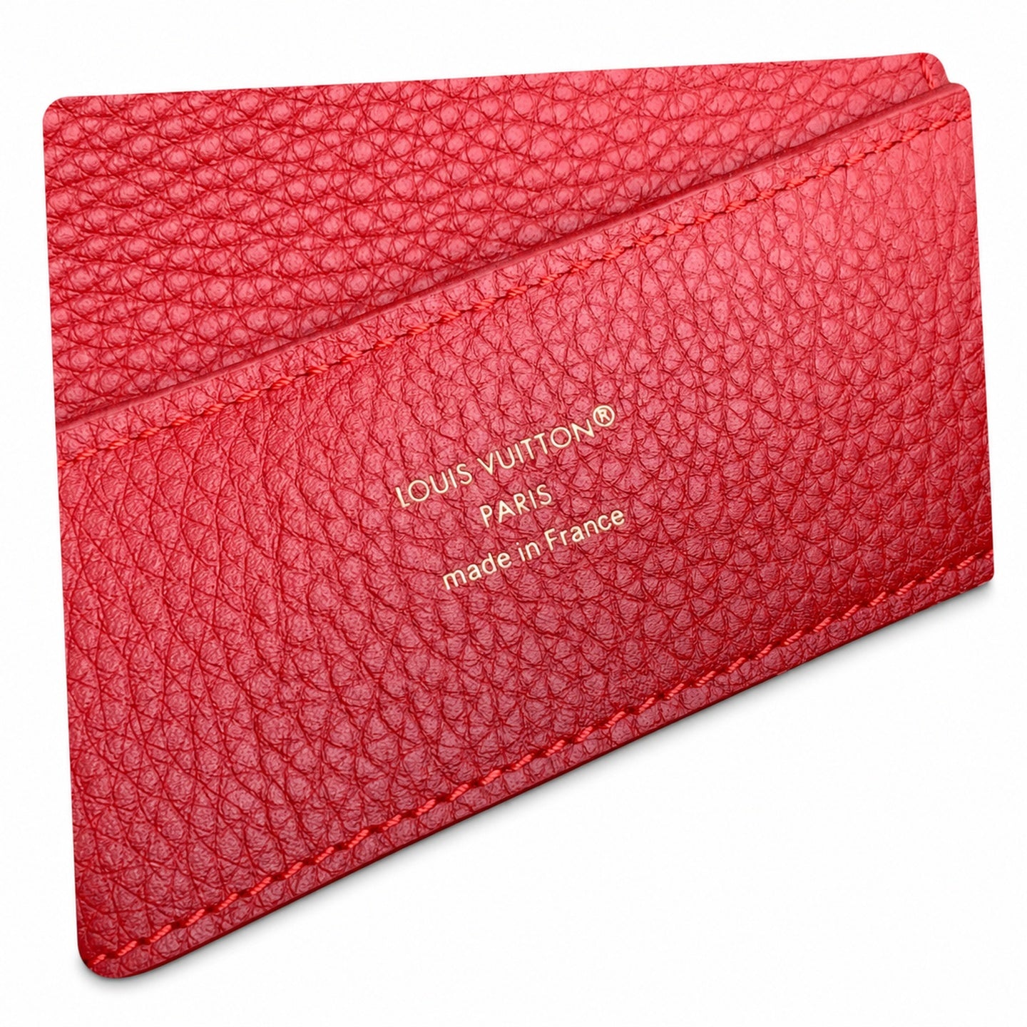Louis Vuitton Capucines Small Leather Red Handbag