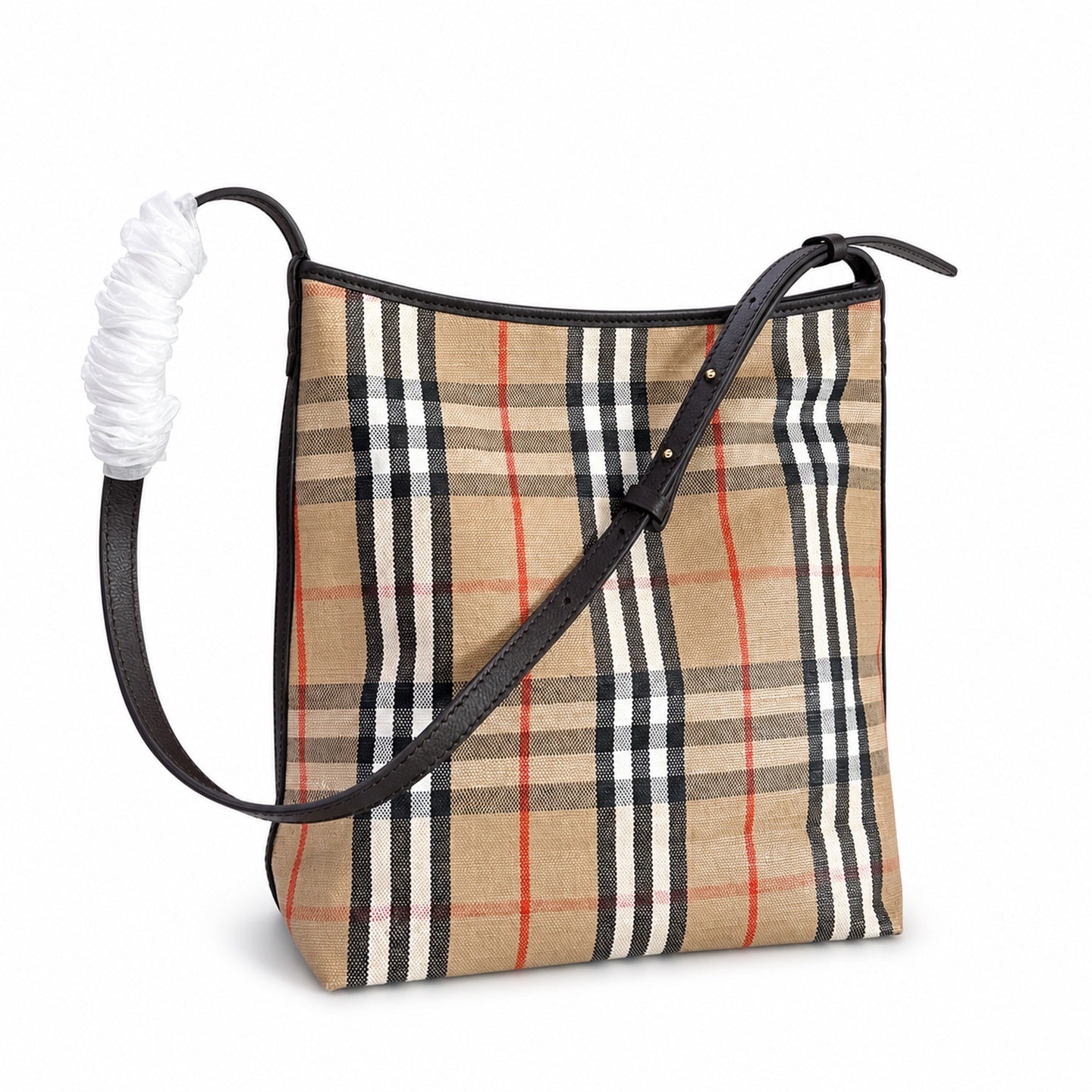 Burberry Highlands Cotton Leather Bag