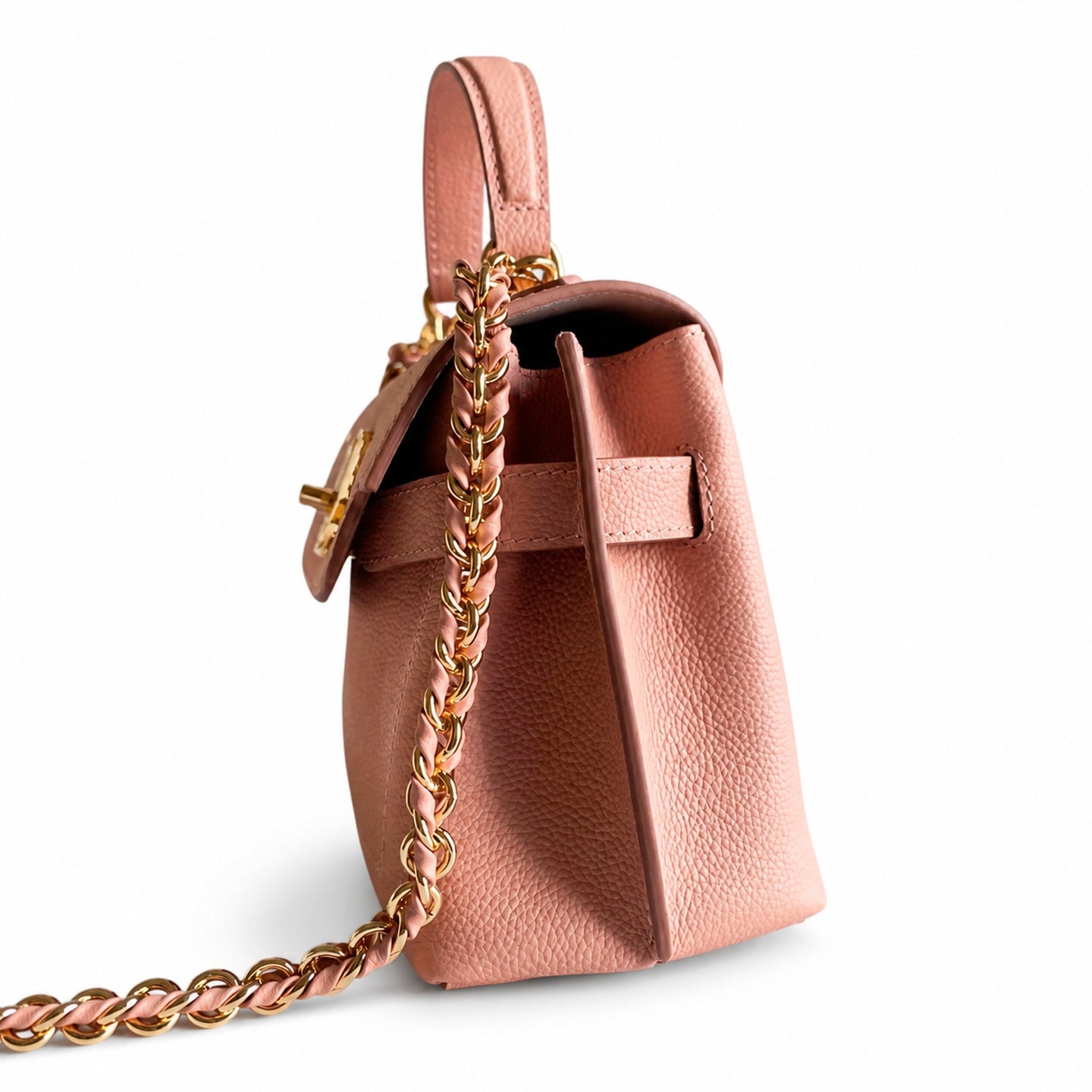 Louis Vuitton LockMe Mini Leather Pink Handbag