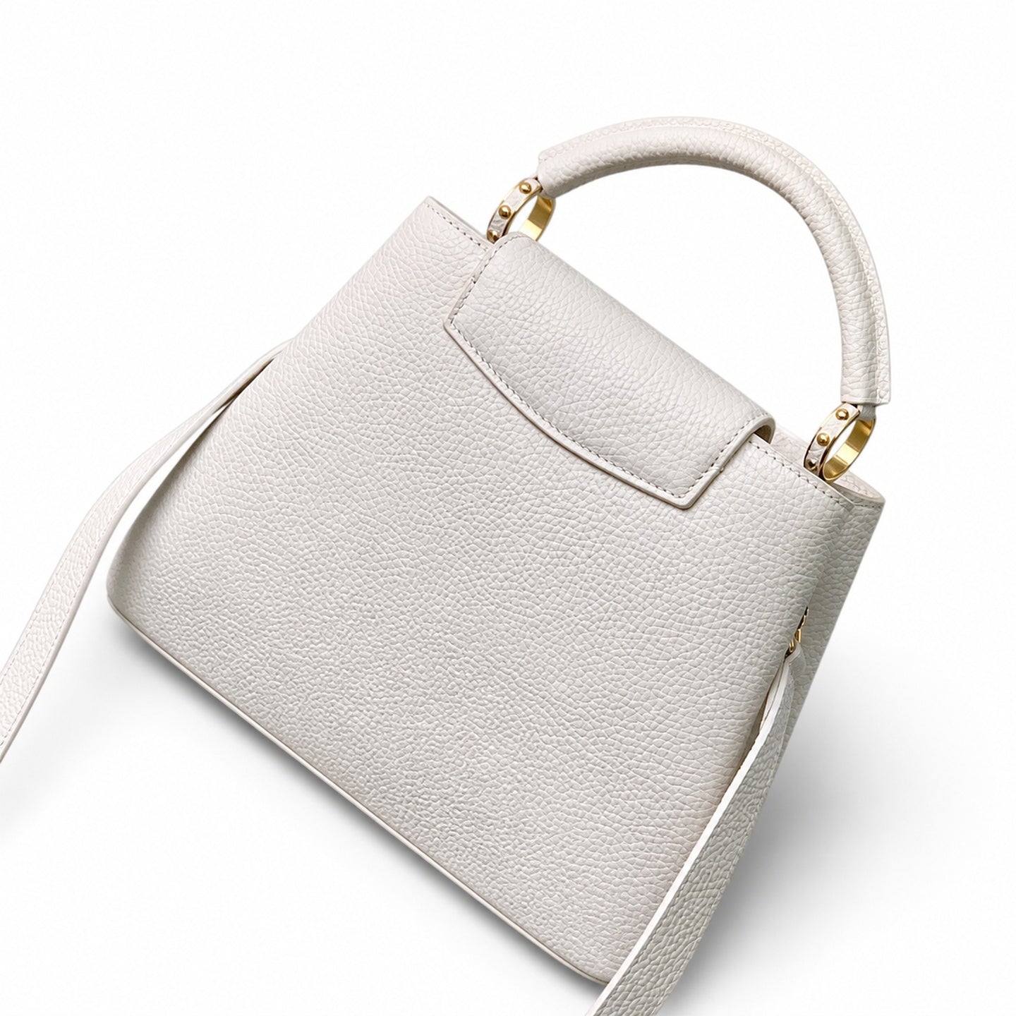 Louis Vuitton Capucines Small Leather White Handbag