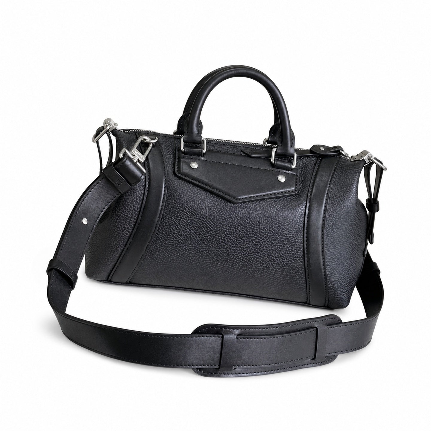 Louis Vuitton Small Leather Black White Handbag