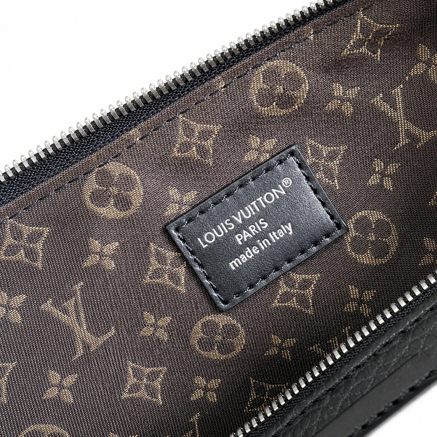 Louis Vuitton Small Leather Black White Handbag