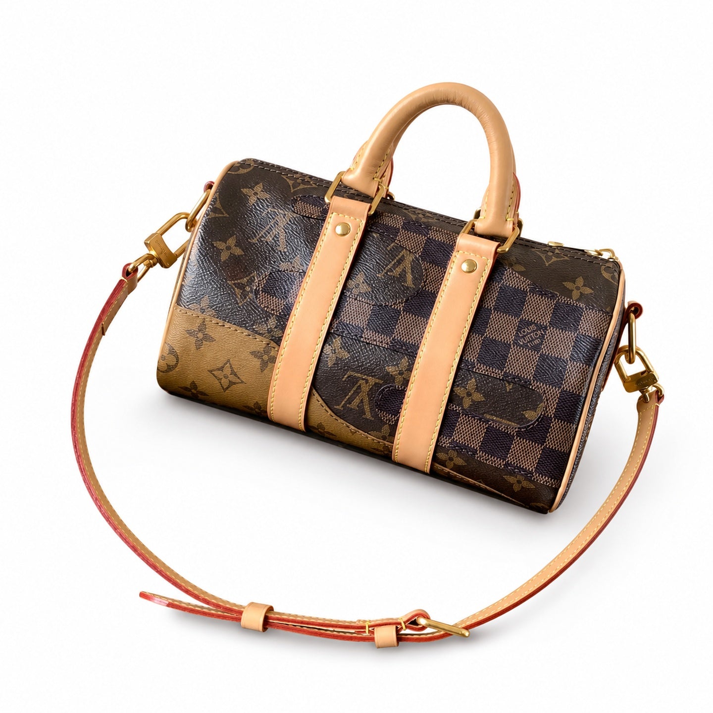 Louis Vuitton Keepall Embroidered Canvas Handbag