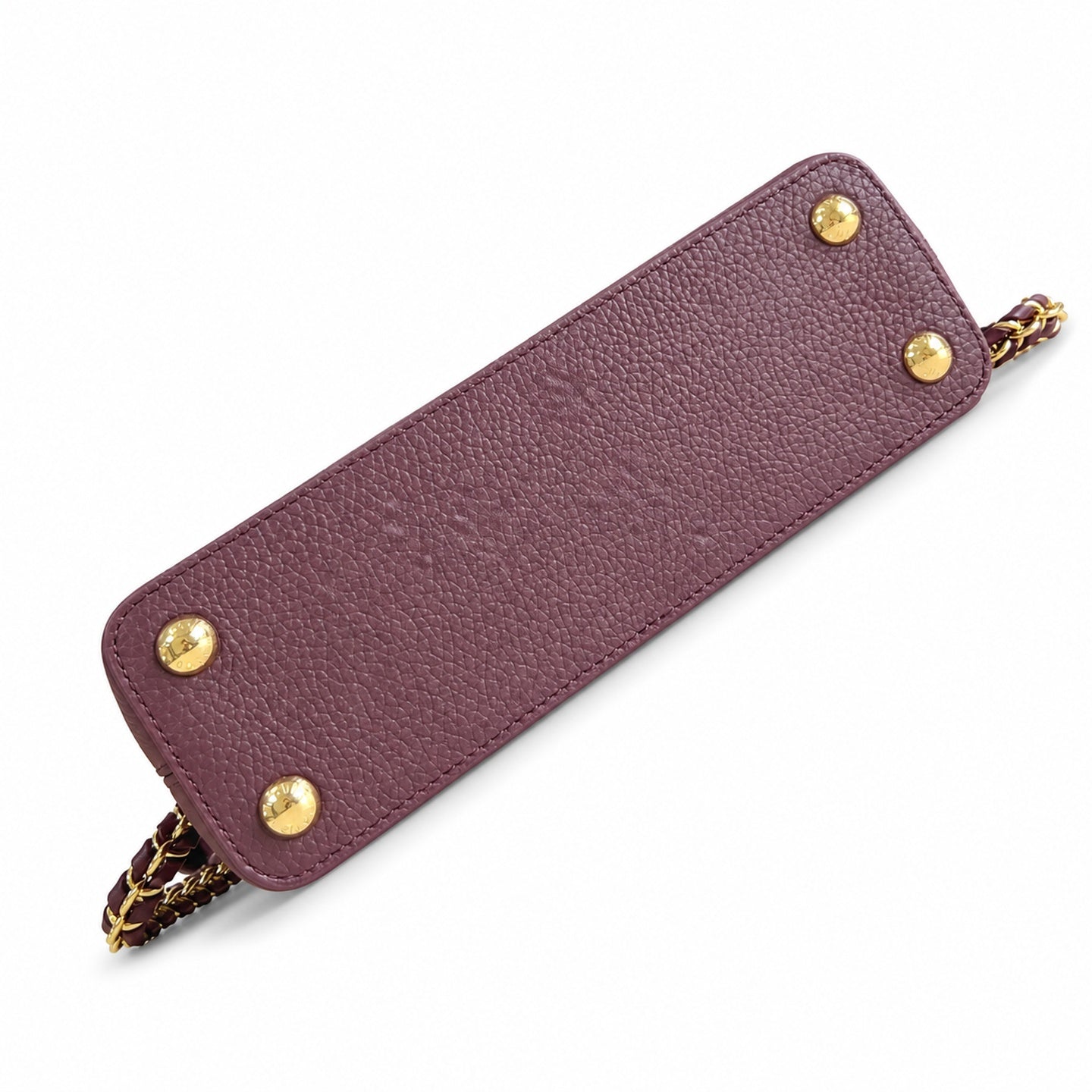 Louis Vuitton Capucines Small Leather Burgundy Handbag