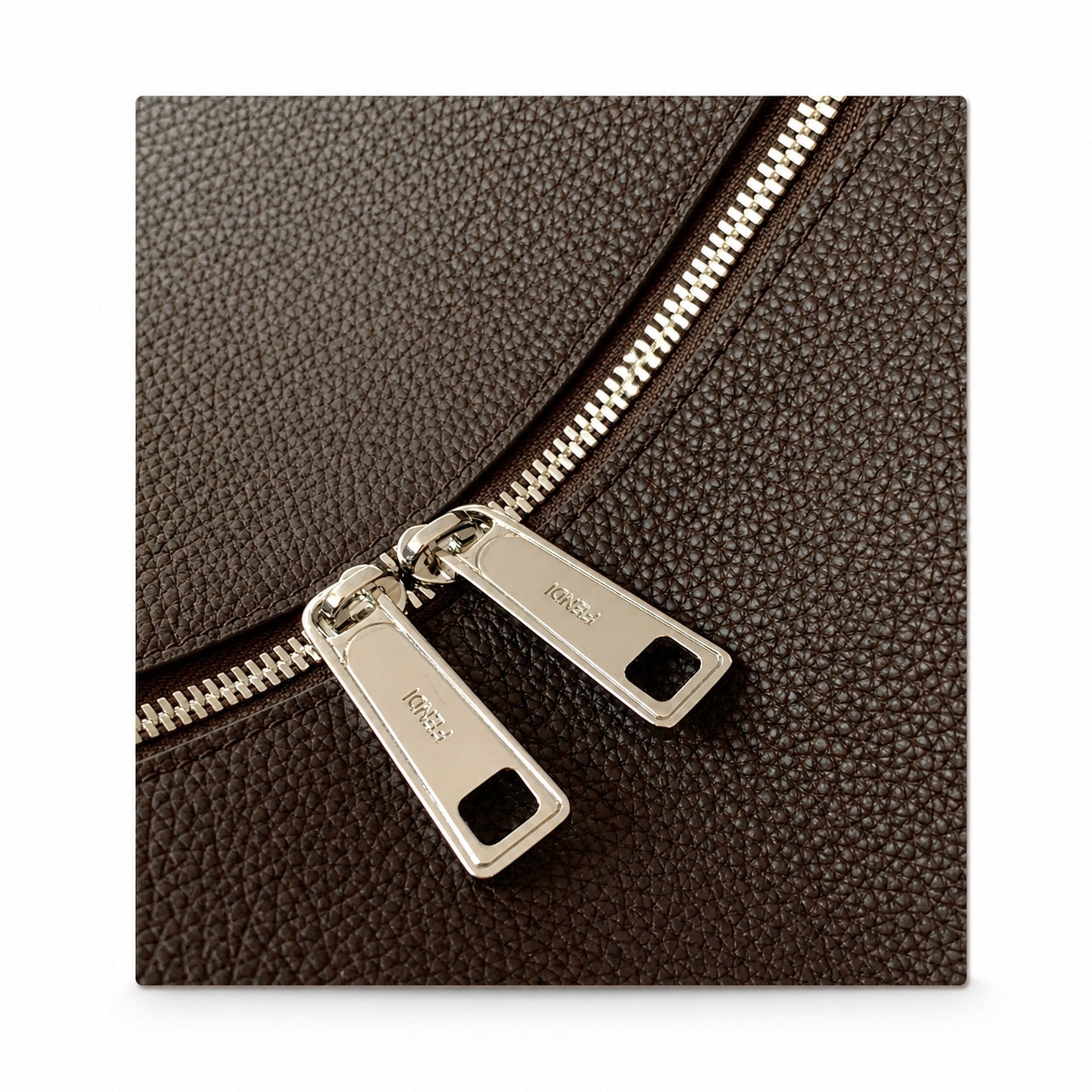 Fendi Lui Large Leather Brown Bag