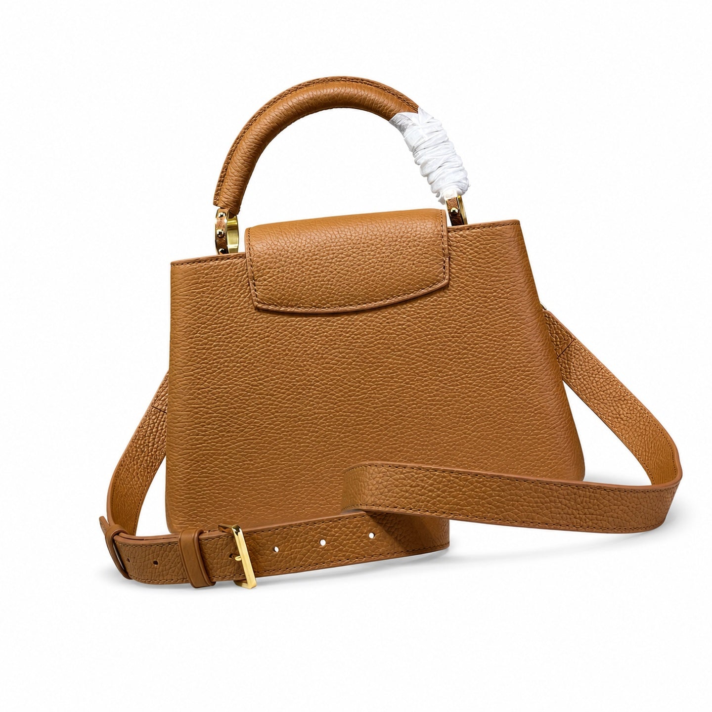 Louis Vuitton Capucines Leather Brown Handbag