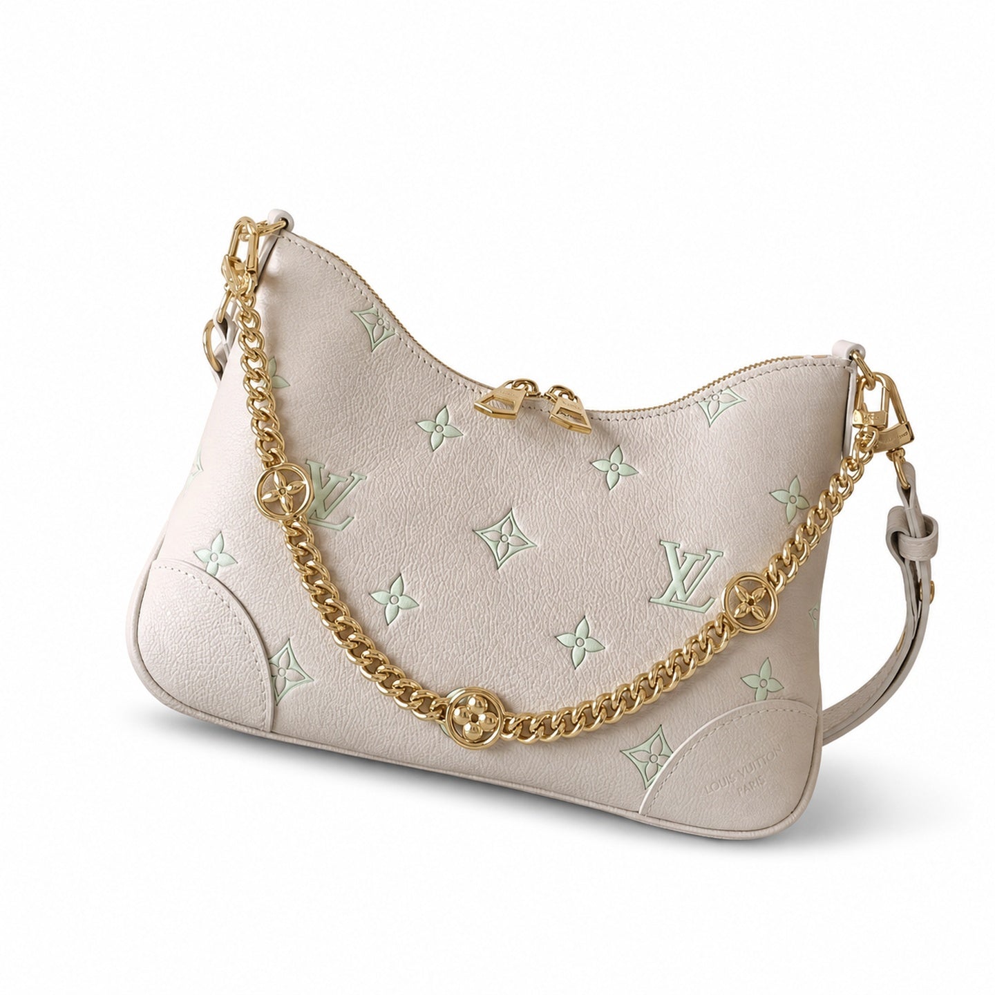Louis Vuitton Boulogne Leather Green Handbag