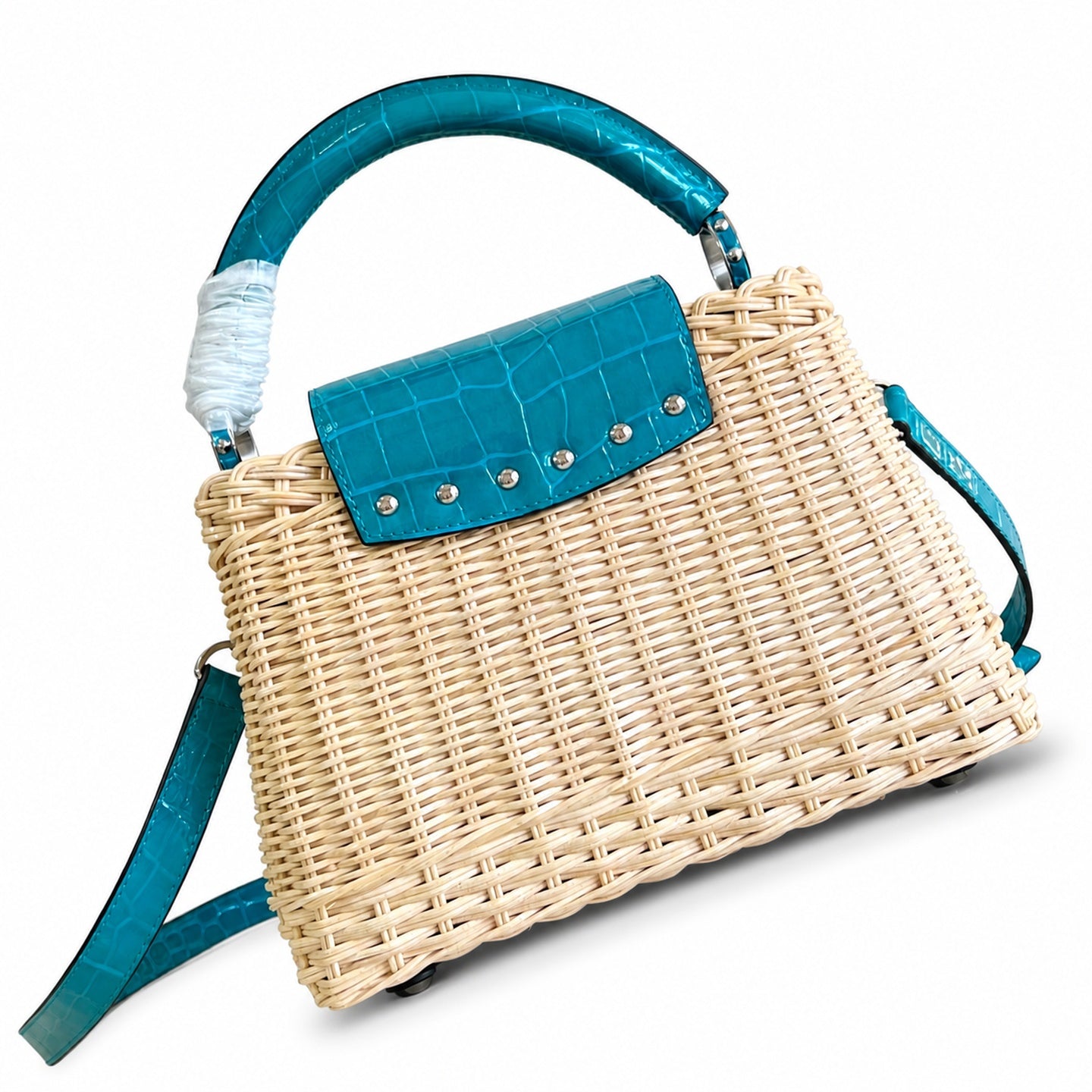 Louis Vuitton Capucines Small Leather Green Handbag
