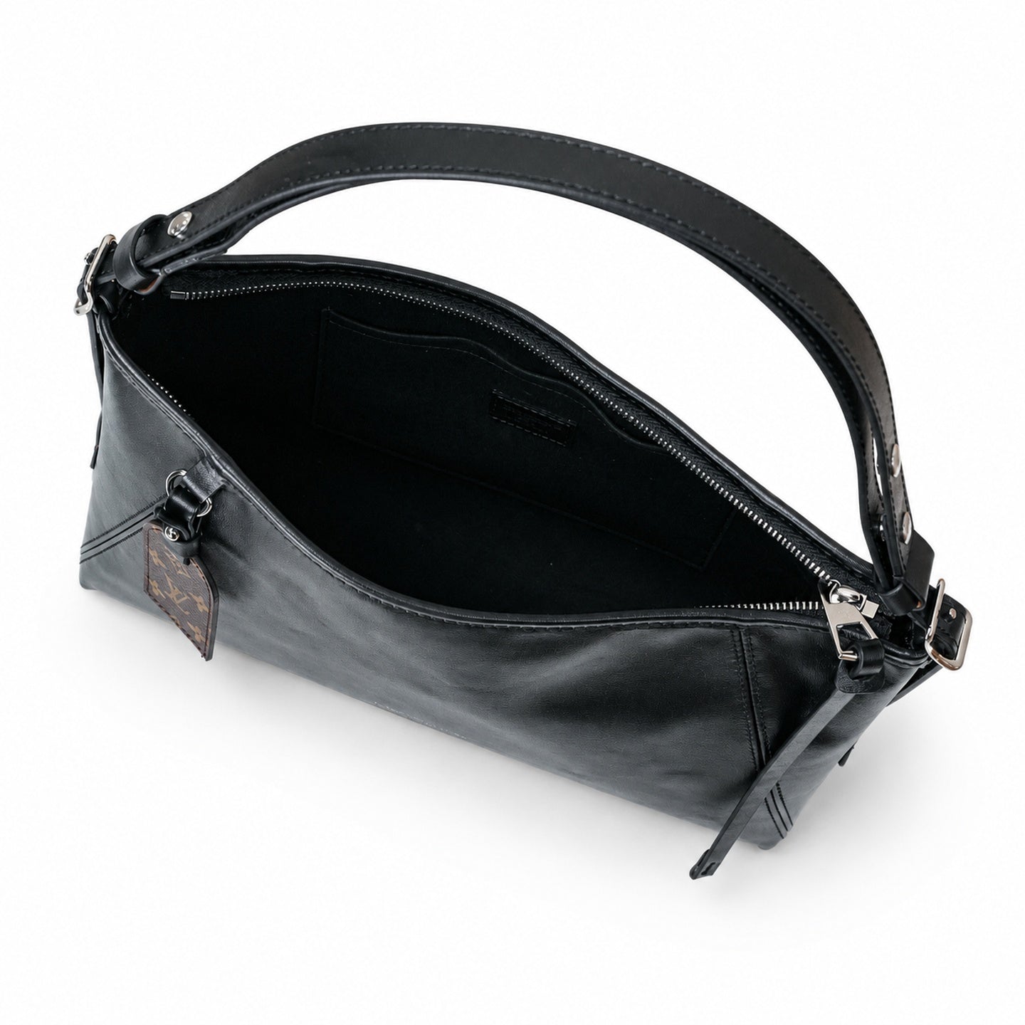 Louis Vuitton CarryAll Leather Black Handbag